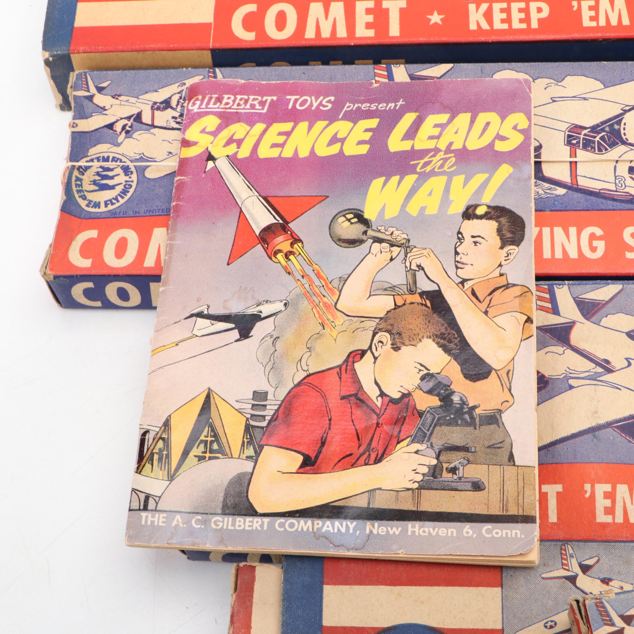 Comet "Supermarine Spitfire," "Phantom Fury" Model Airplane Kits with Brochures