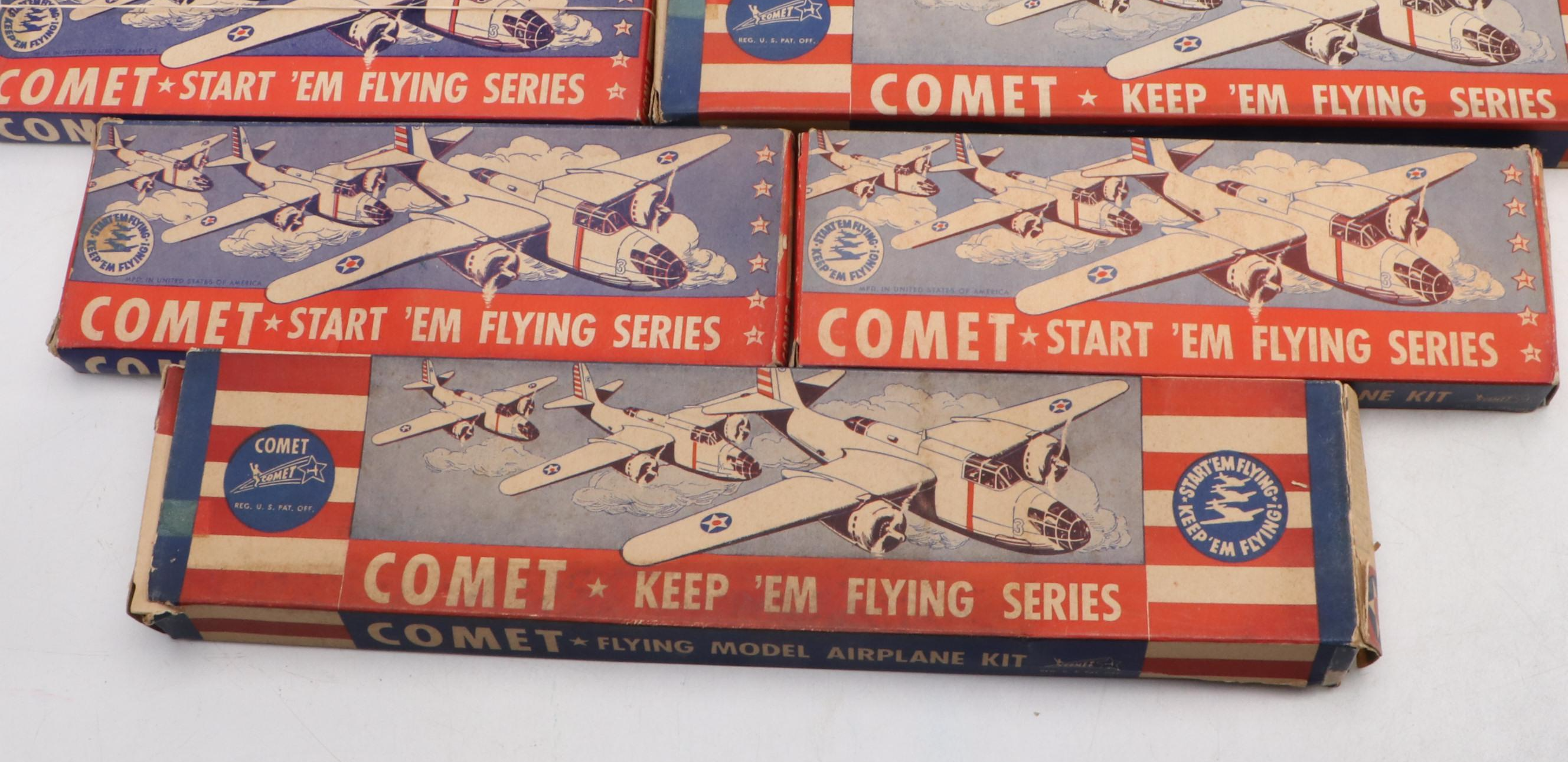 Comet "Supermarine Spitfire," "Phantom Fury" Model Airplane Kits with Brochures