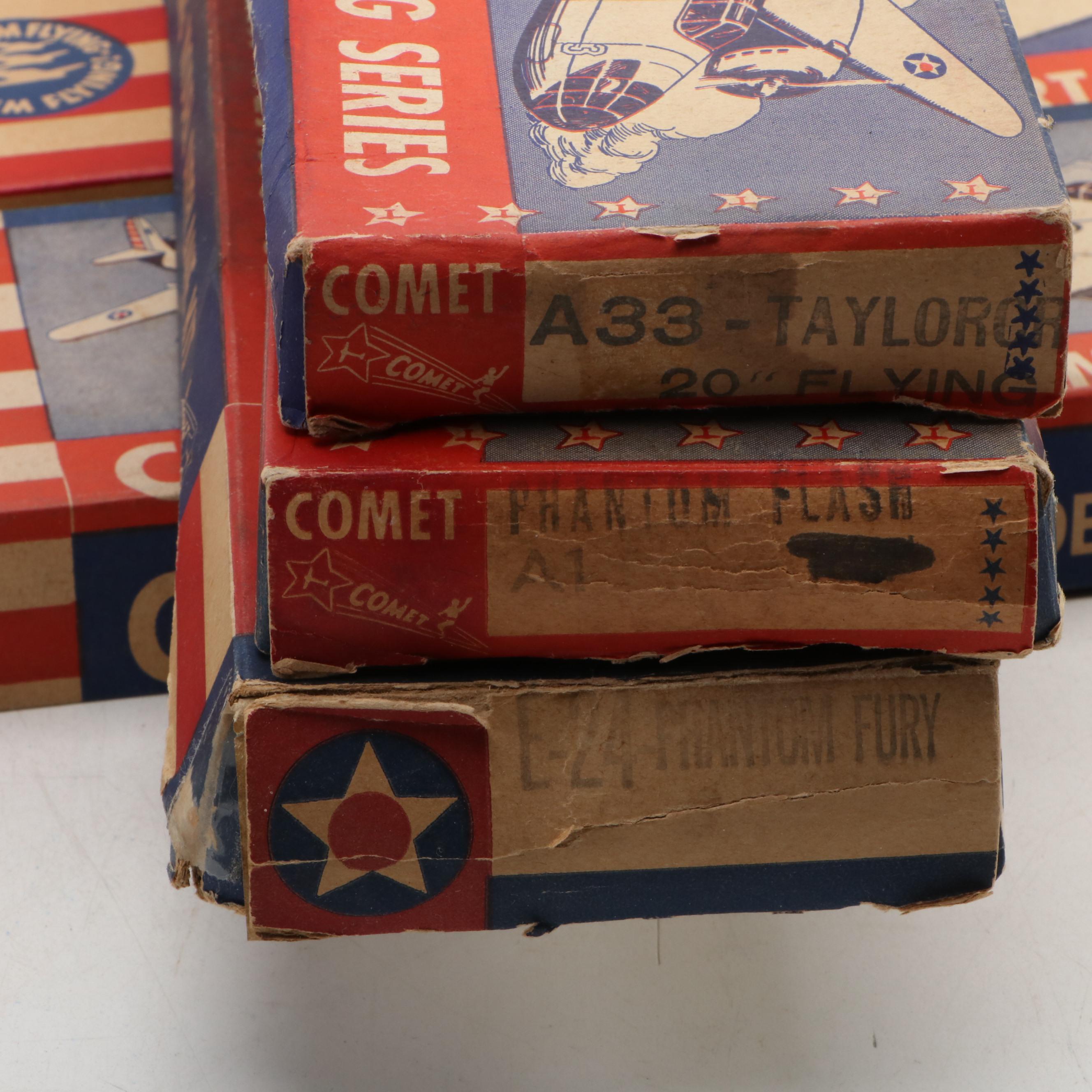 Comet "Supermarine Spitfire," "Phantom Fury" Model Airplane Kits with Brochures