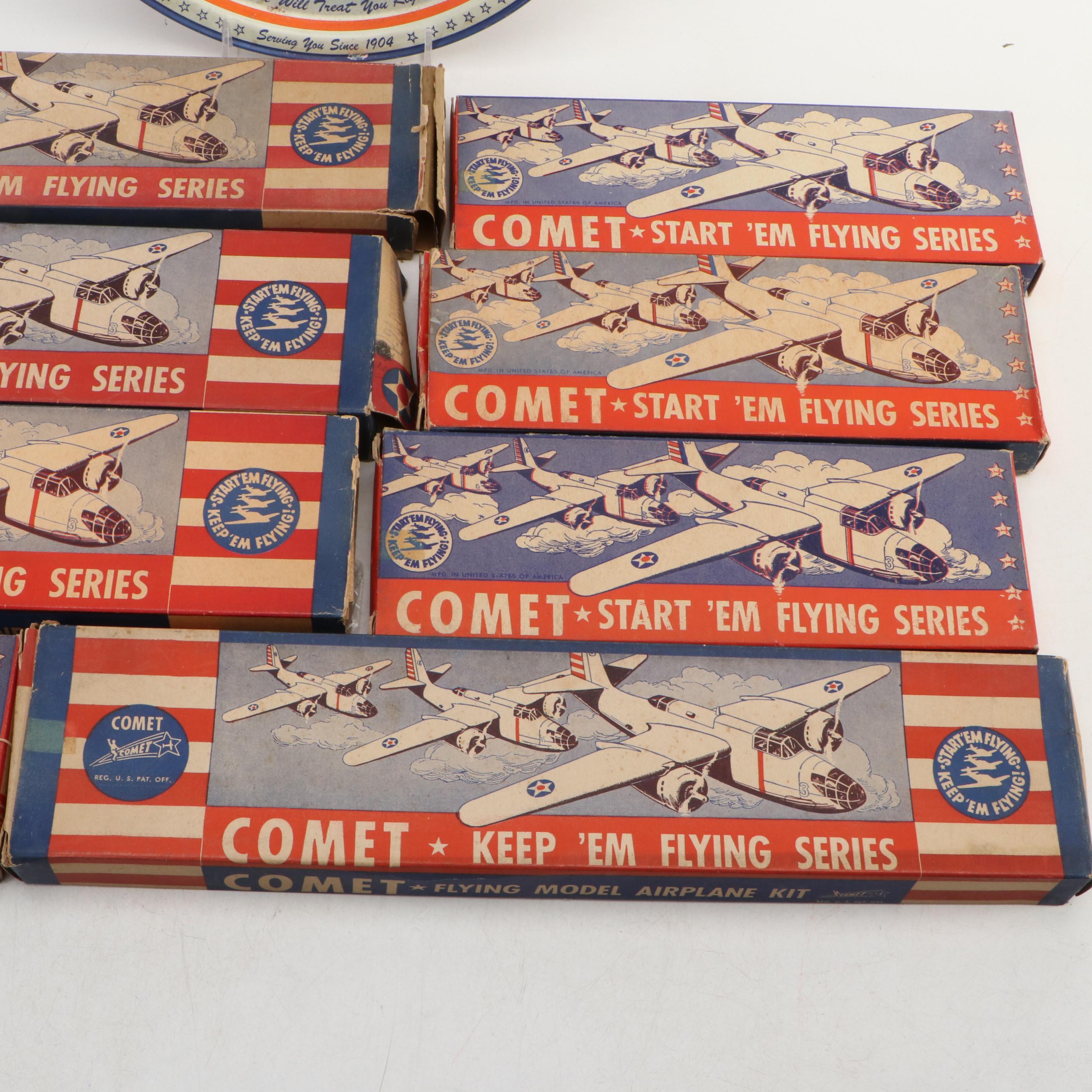 Comet "Supermarine Spitfire," "Phantom Fury" Model Airplane Kits with Brochures