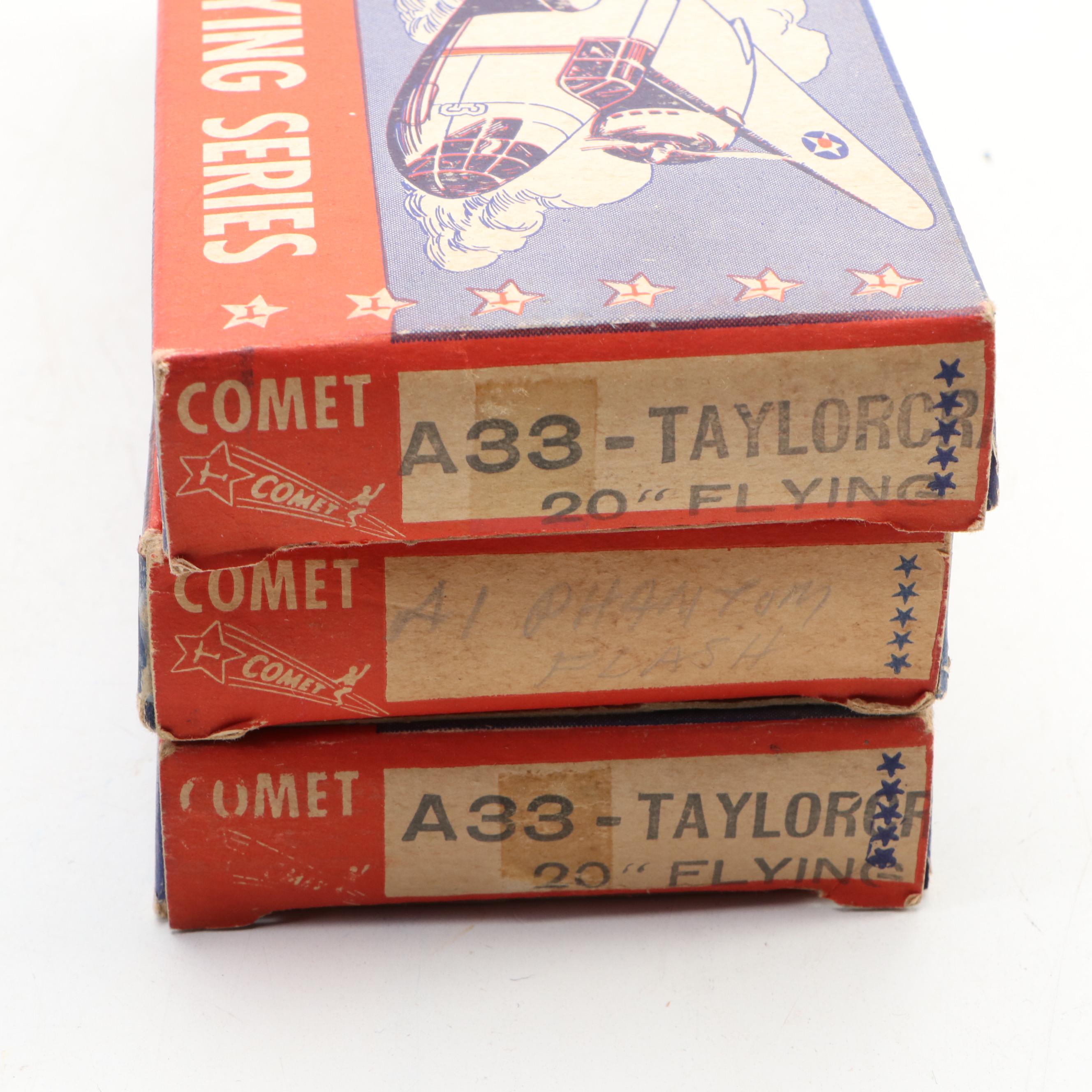 Comet "Supermarine Spitfire," "Phantom Fury" Model Airplane Kits with Brochures