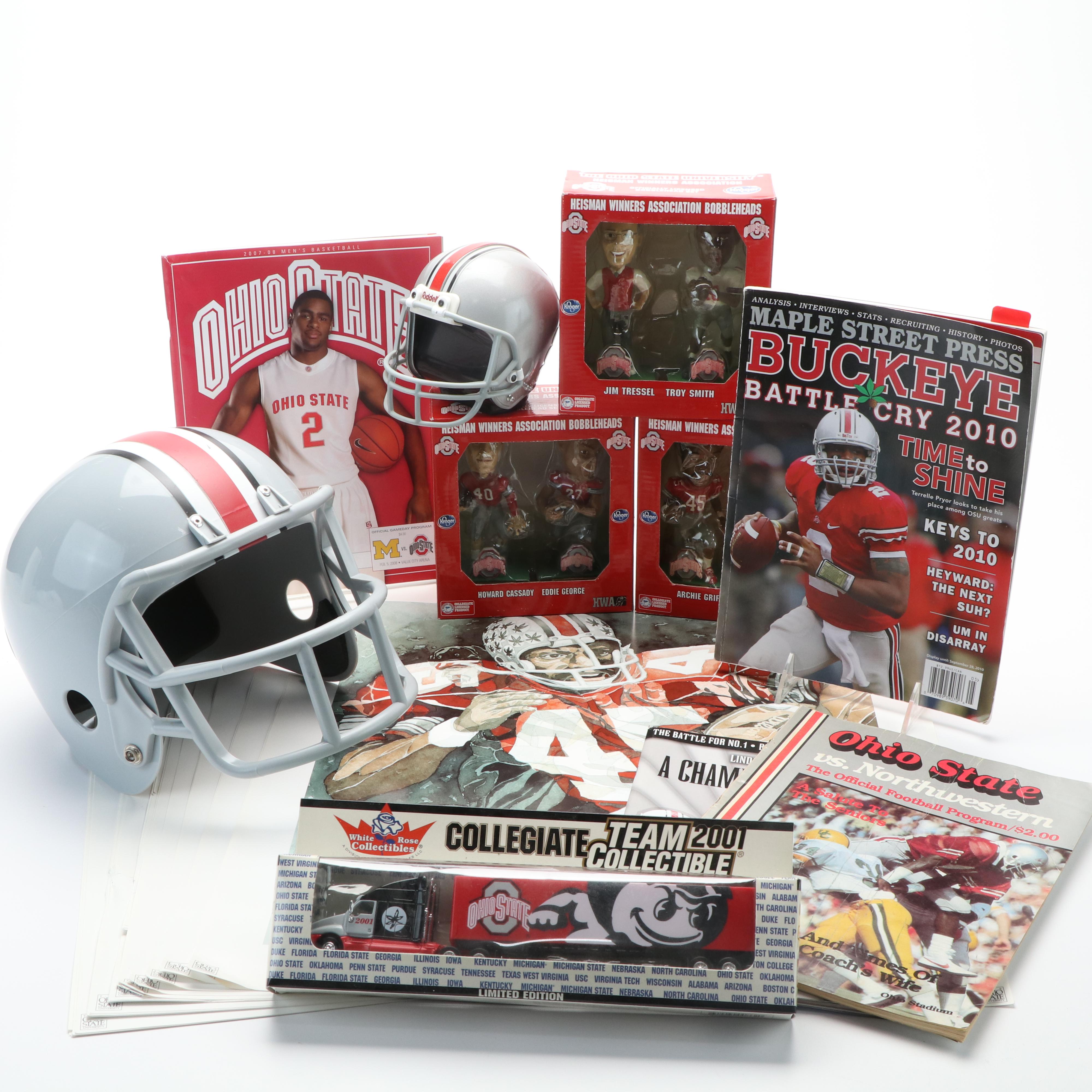 Ohio State Bobbleheads, Helmet, Programs, Archie Griffin Prints, and More