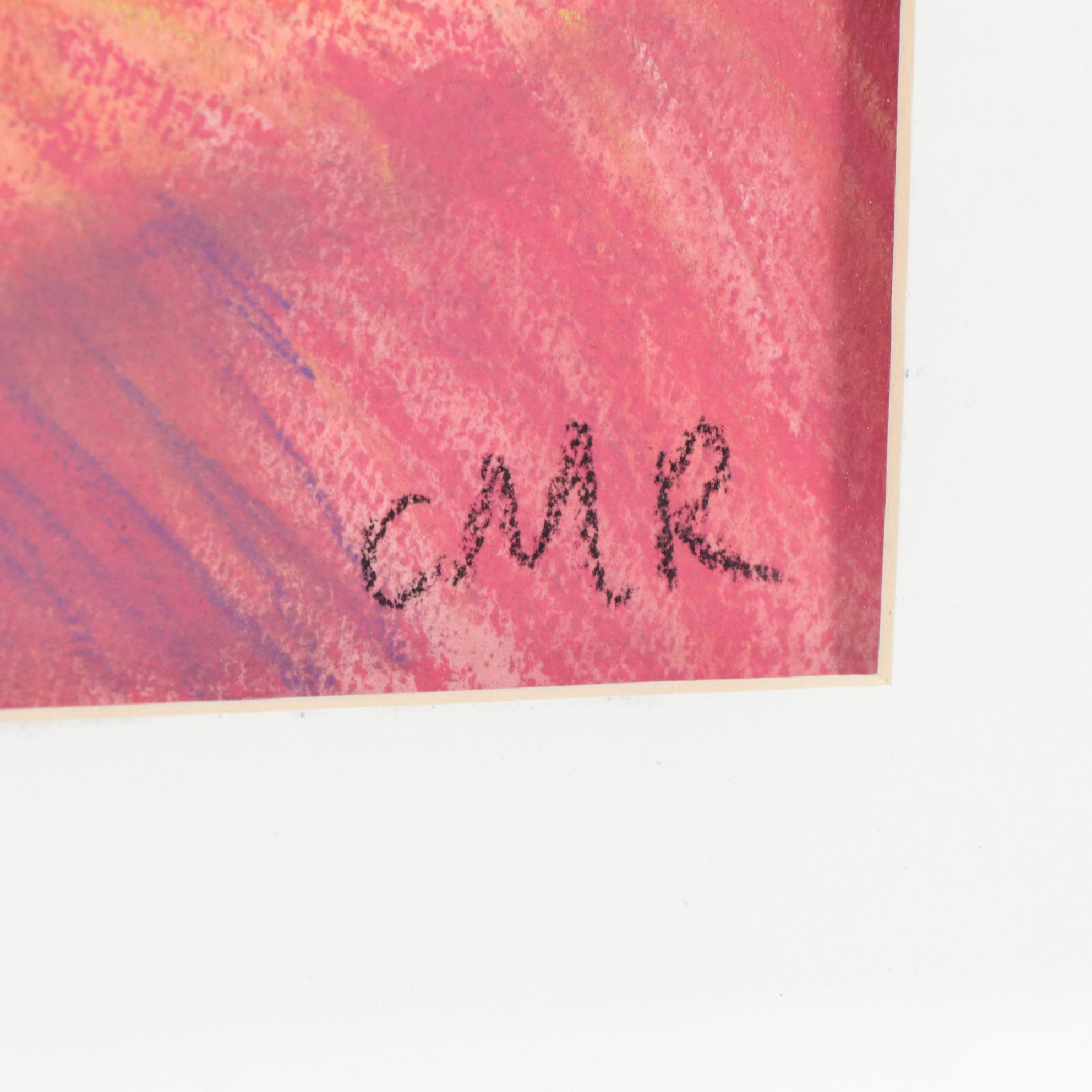 Caitlin Ragland Pastel and Gouache Posed Nude Figure Drawing