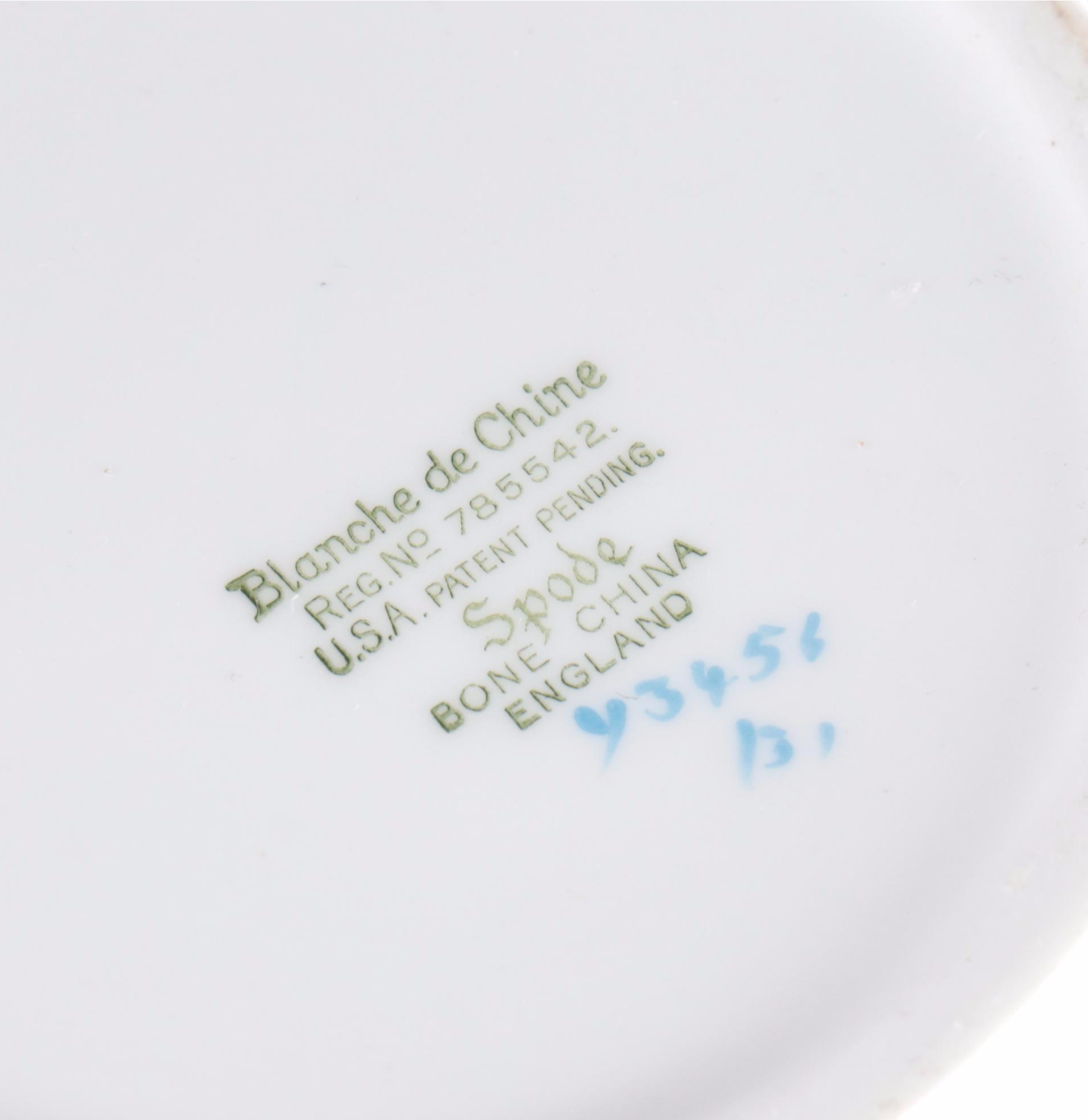 Spode "Geisha Light Blue" Porcelain Coffee Pot, Teapot, Creamers and Sugar Bowl