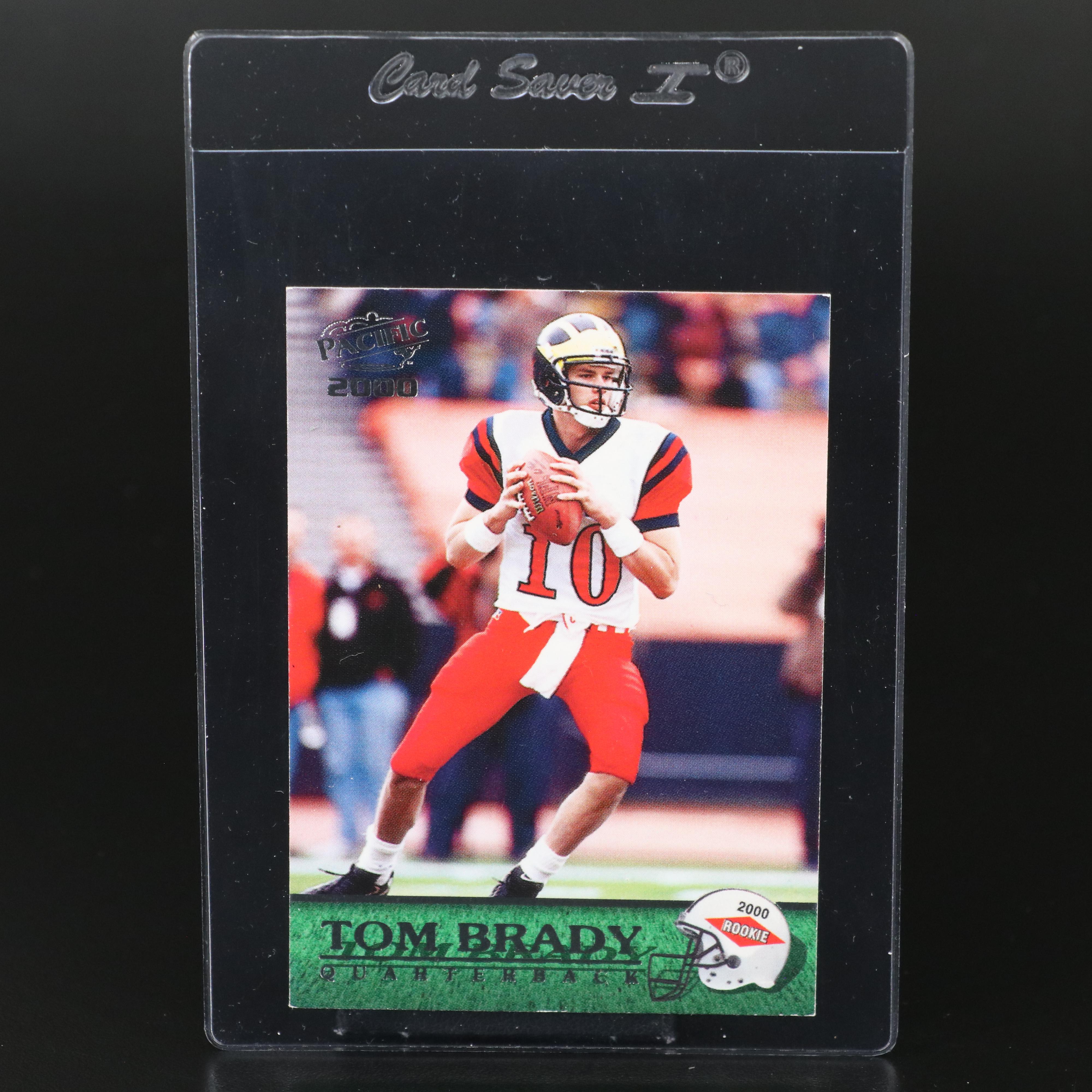 2000 Pacific Tom Brady Michigan Wolverines Rookie Football Card