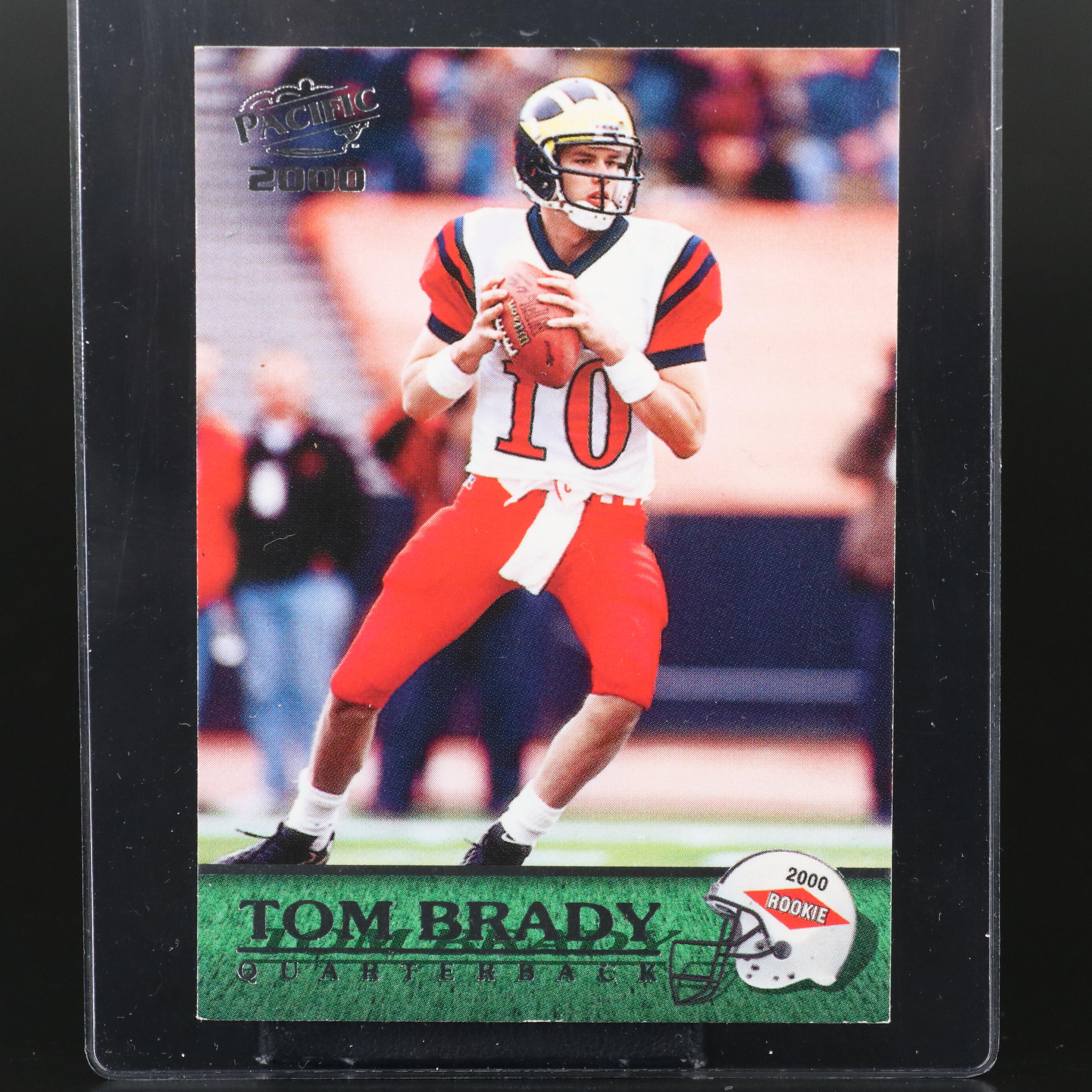 2000 Pacific Tom Brady Michigan Wolverines Rookie Football Card