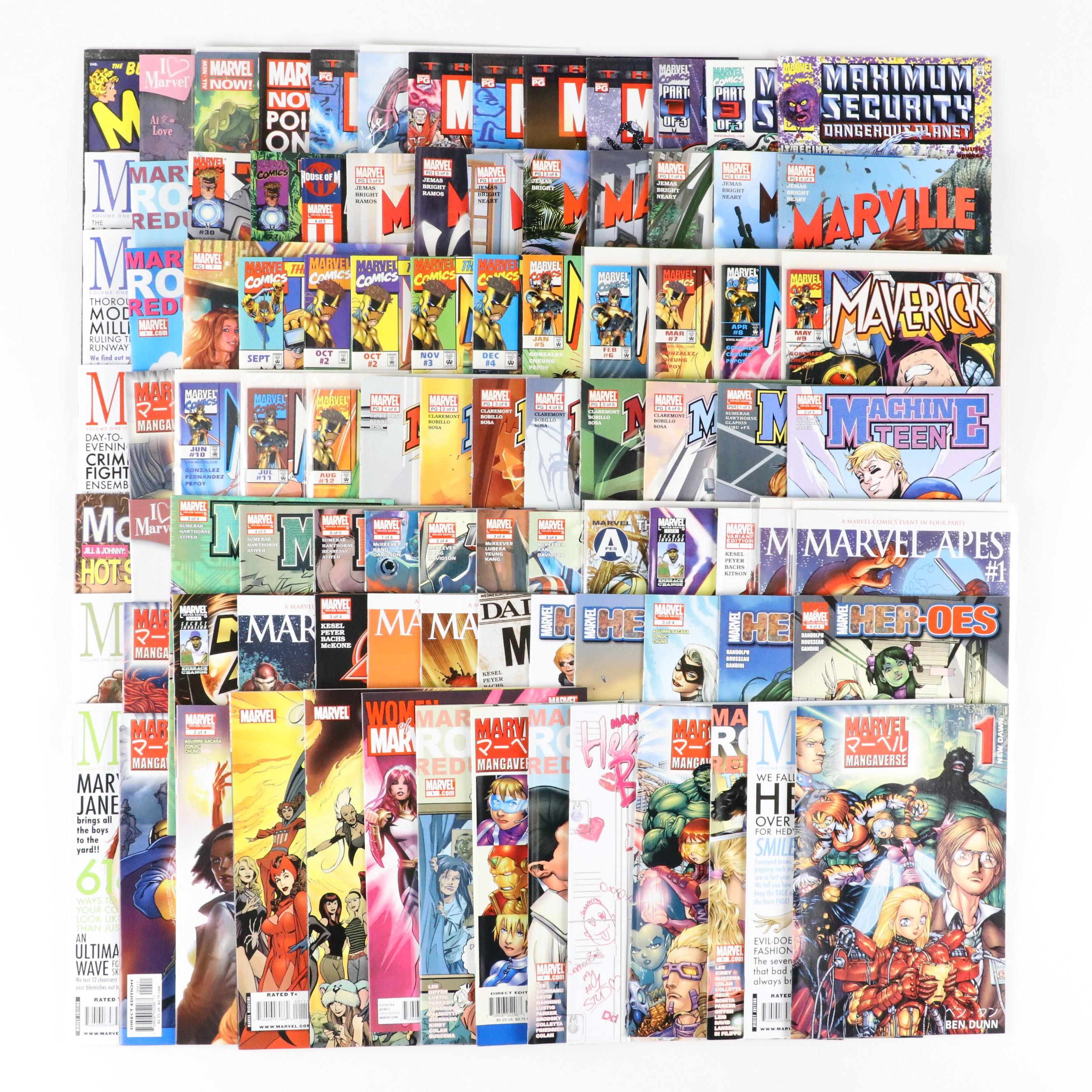 Modern Marvel Comics, Including "Marvel Apes," "Machine Teen," "Maverick," More