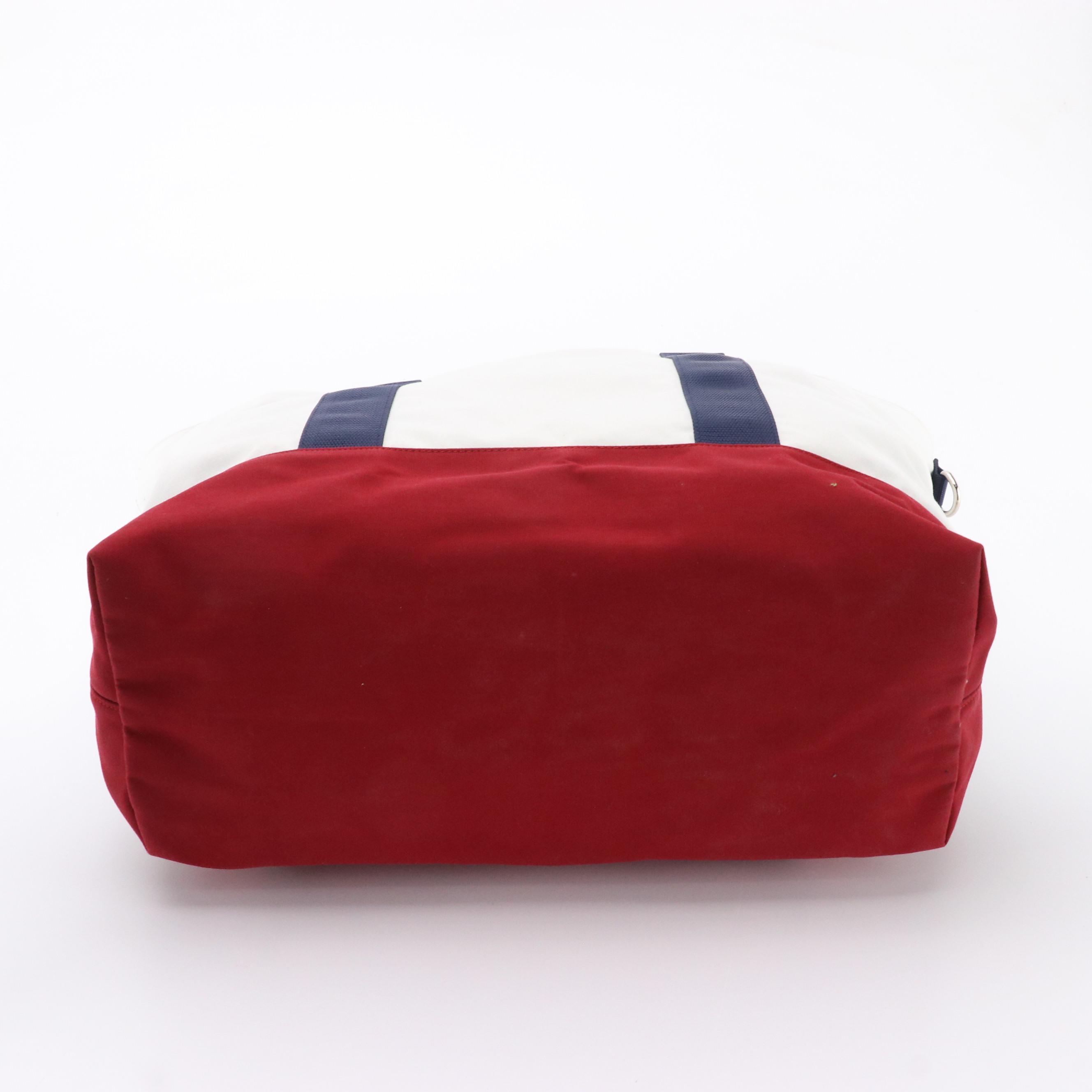 Prada Zip Tote in Colorblock Tessuto Nylon