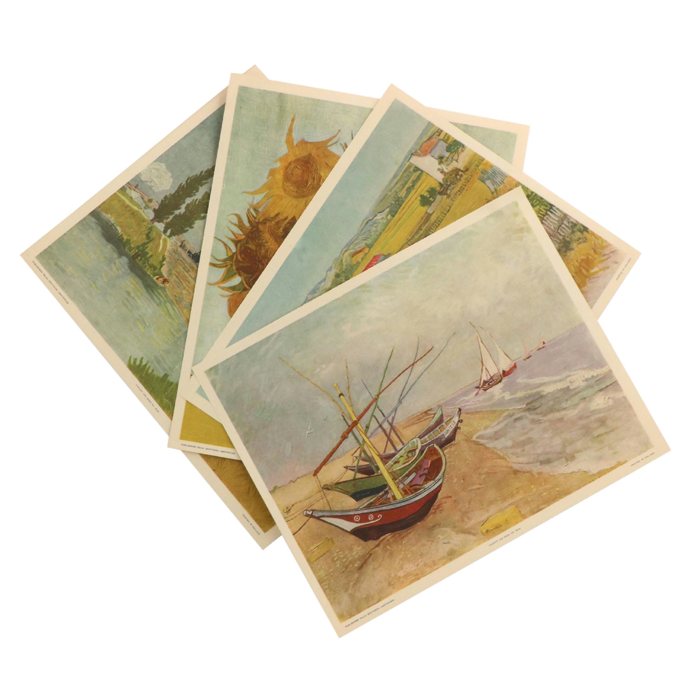 After Vincent Van Gogh Offset Lithographs Including "Sunflowers"