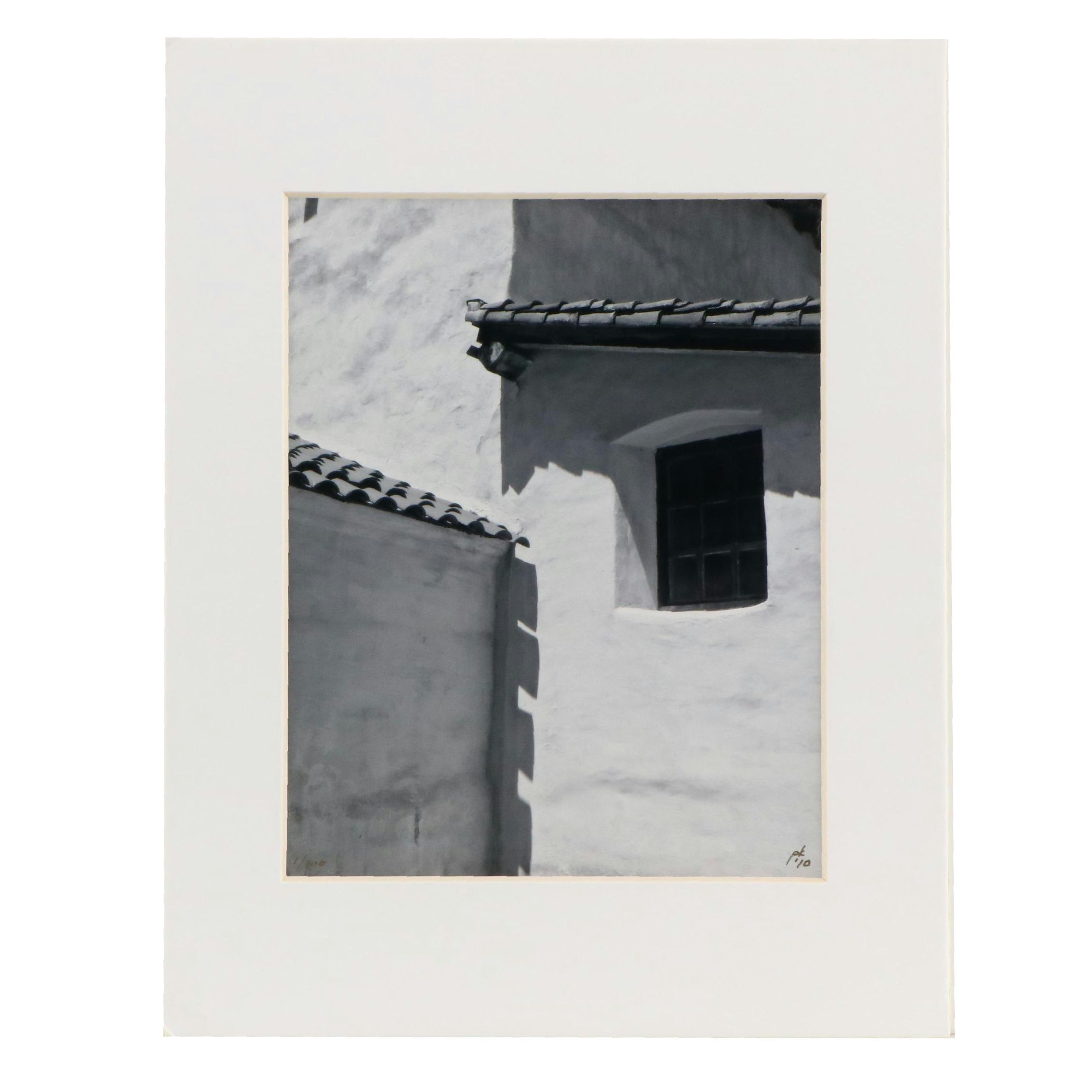 Patrick Kearney Black and White Digital Print "Mission Window," 2010