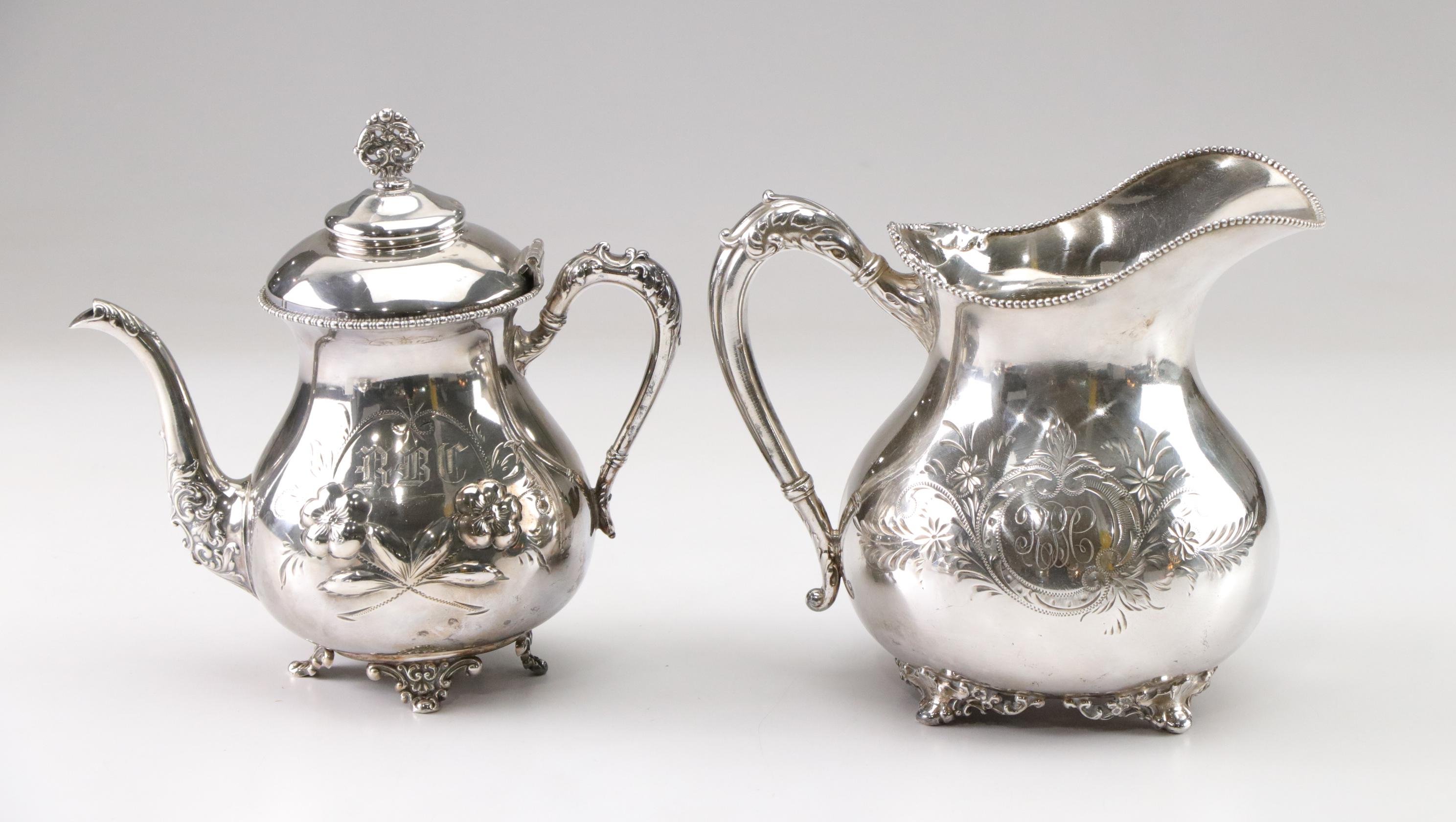Homan and New Amsterdam Chased Silver Plate Hollowware