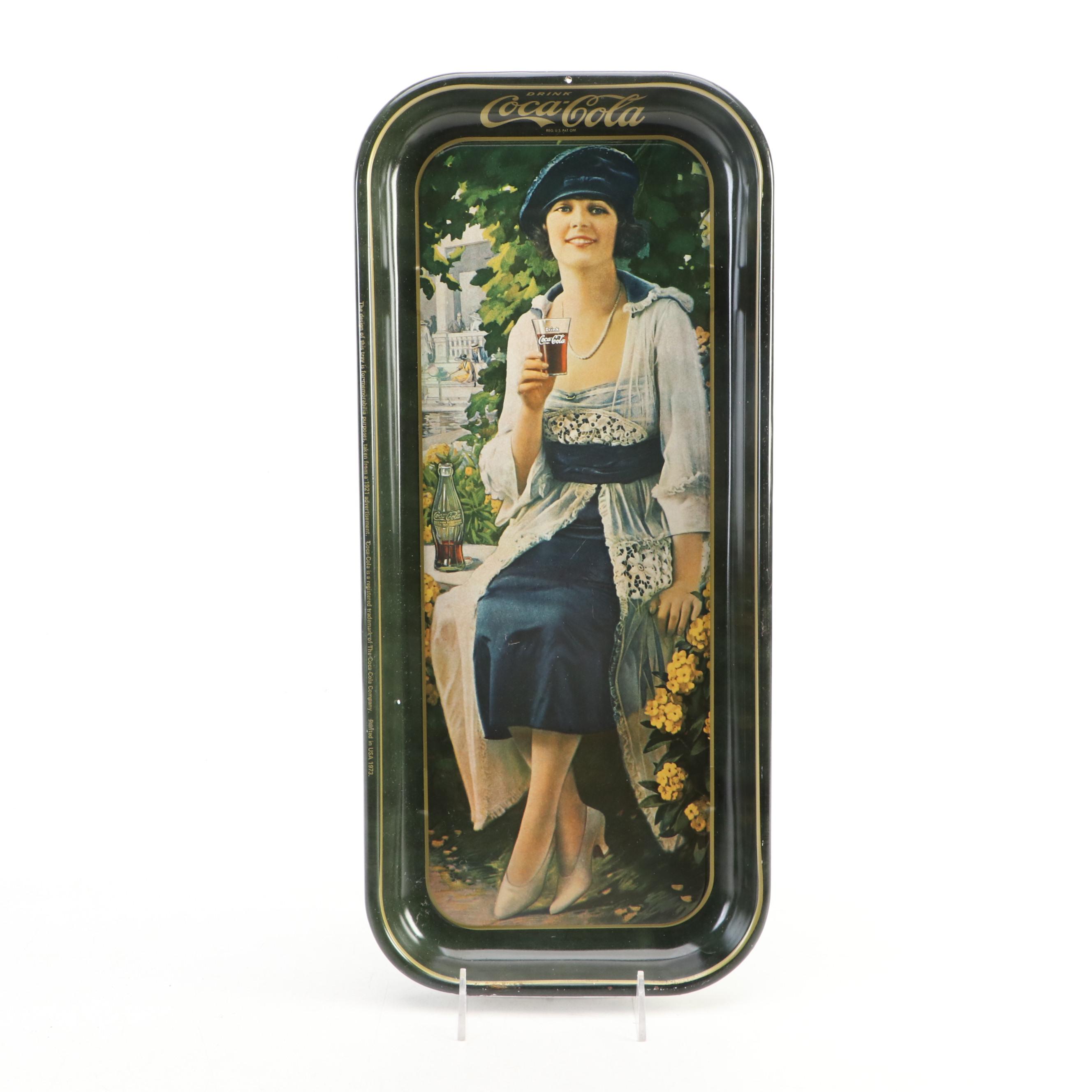 Rossini Papier-Mâché and Coca-Cola Metal Trays, Mid to Late 20th Century