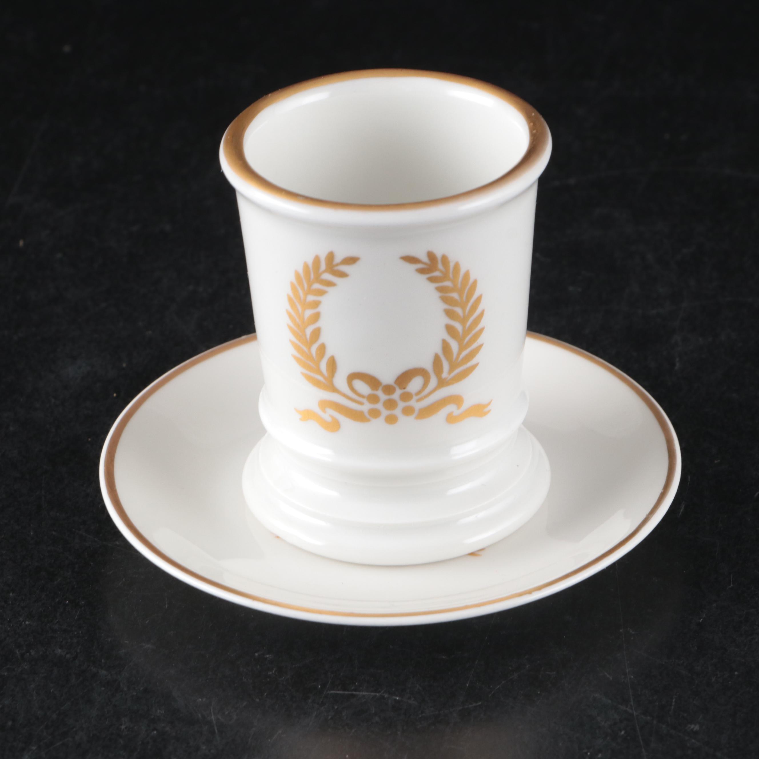 Schumann Dresden Style Porcelain Salad Plates with Other French Porcelain Décor