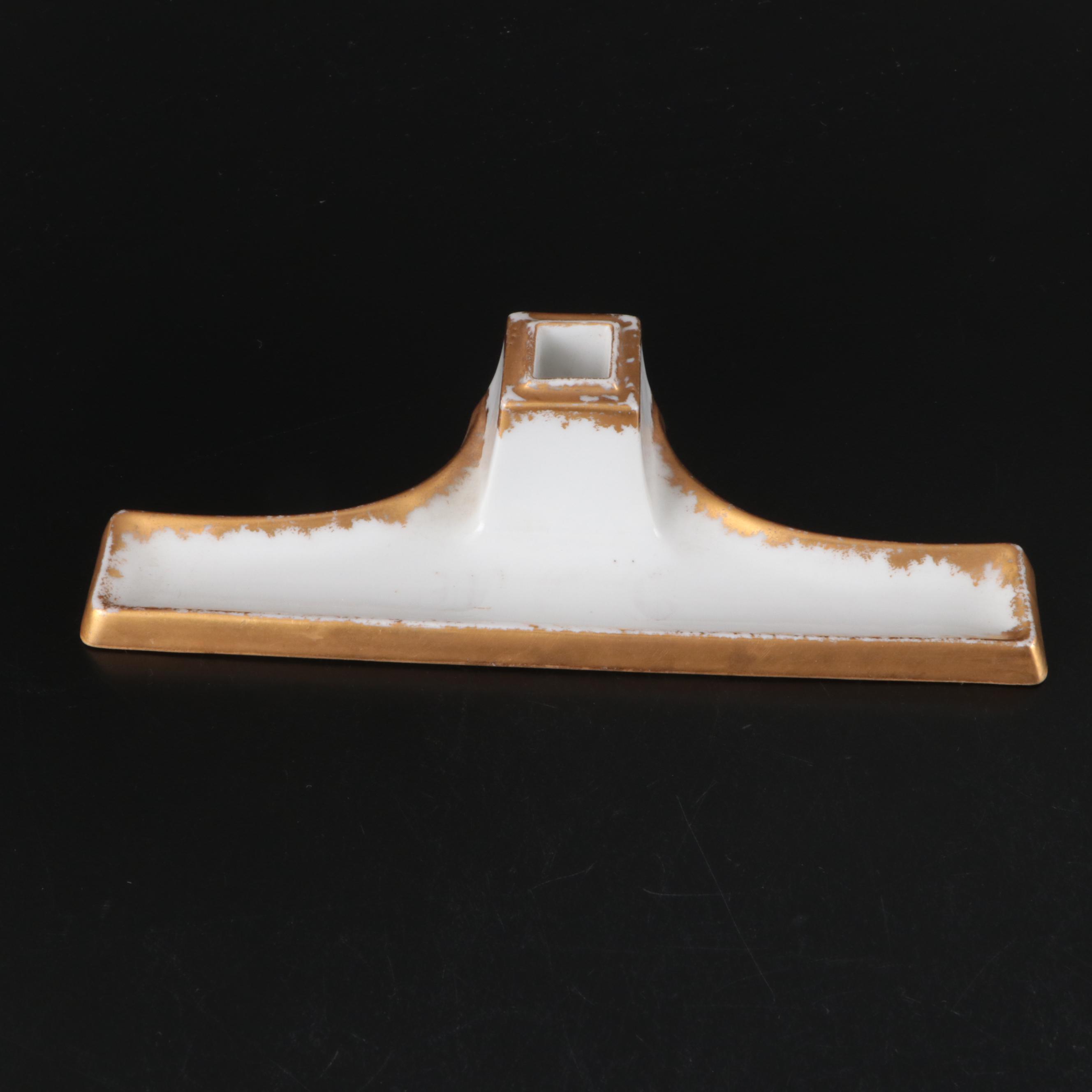 Schumann Dresden Style Porcelain Salad Plates with Other French Porcelain Décor