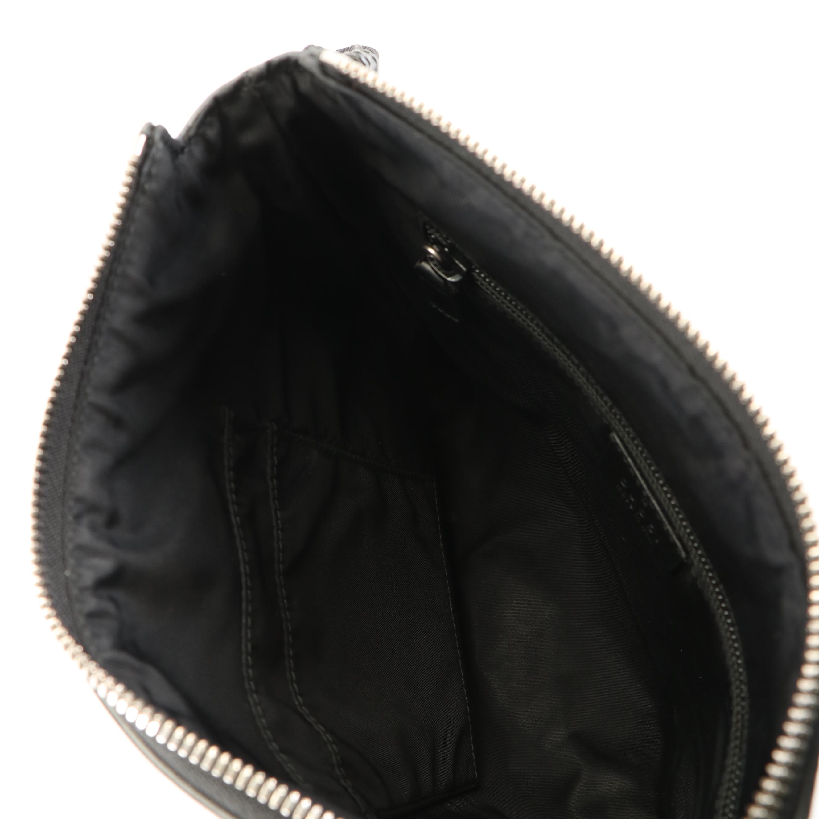 Gucci Ophidia Sherry Line Crossbody Bag in GG Supreme and Black Leather