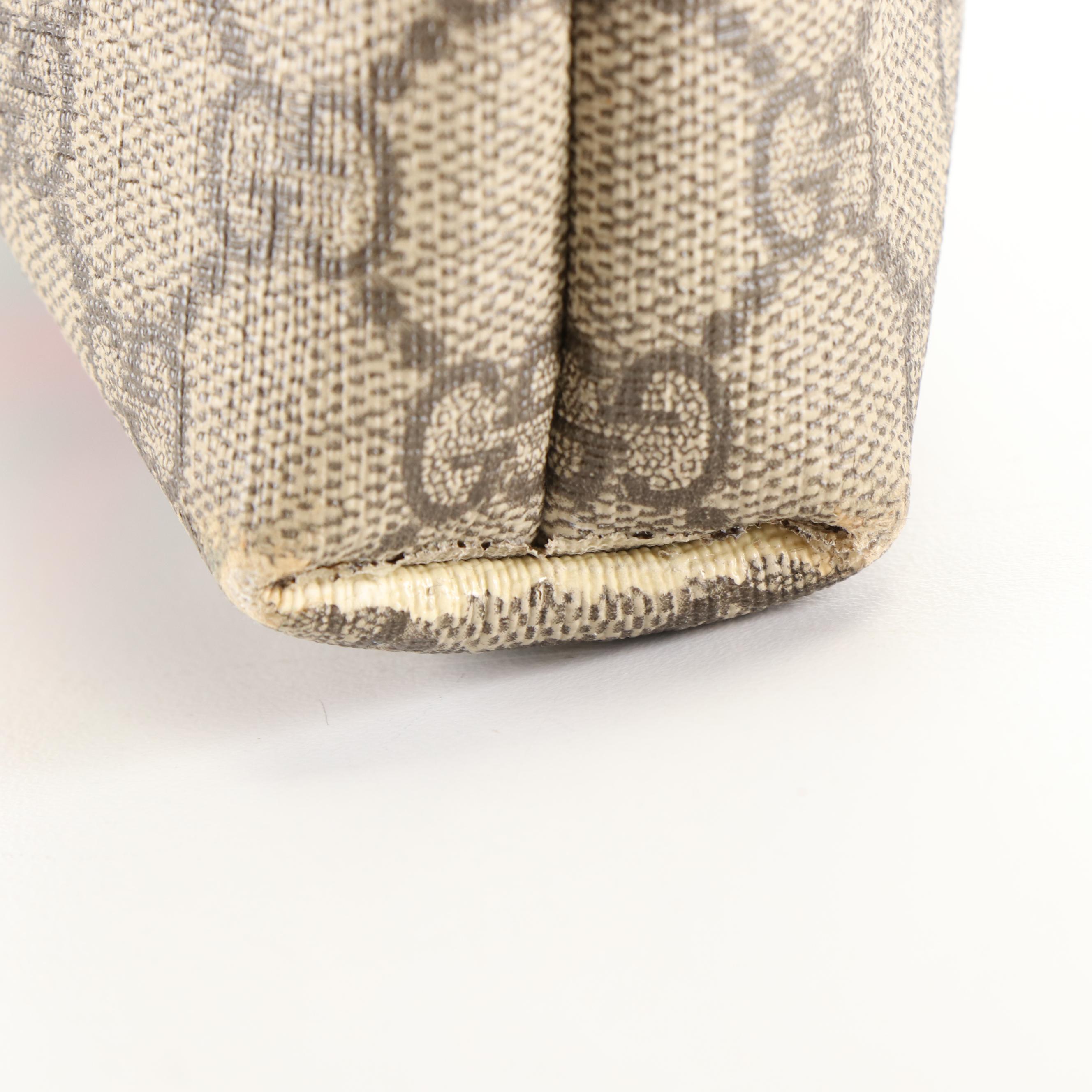 Gucci Ophidia Sherry Line Crossbody Bag in GG Supreme and Black Leather