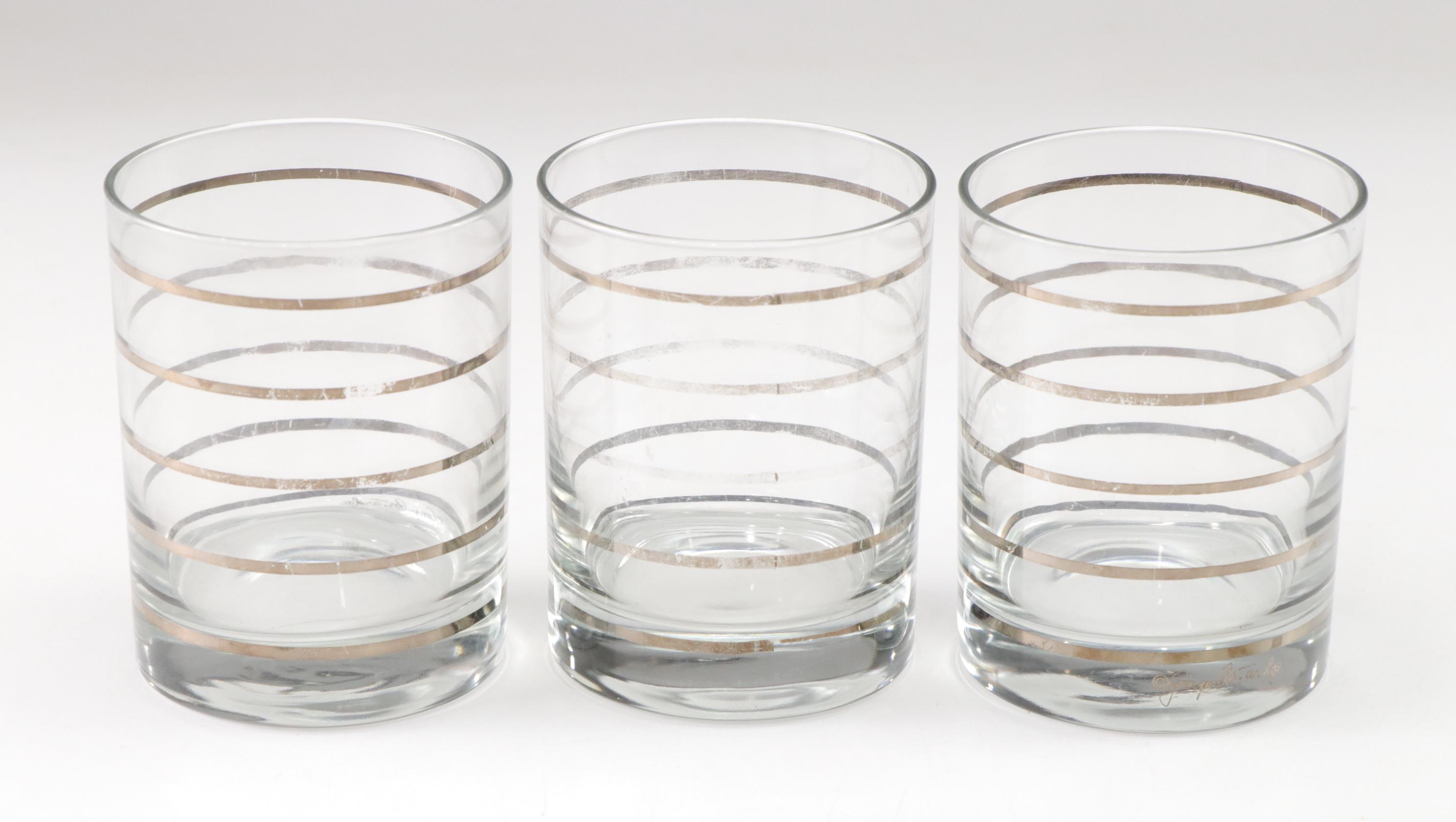 Mid Century Modern Cocktail Shaker with Georges Briard and Other Glasses