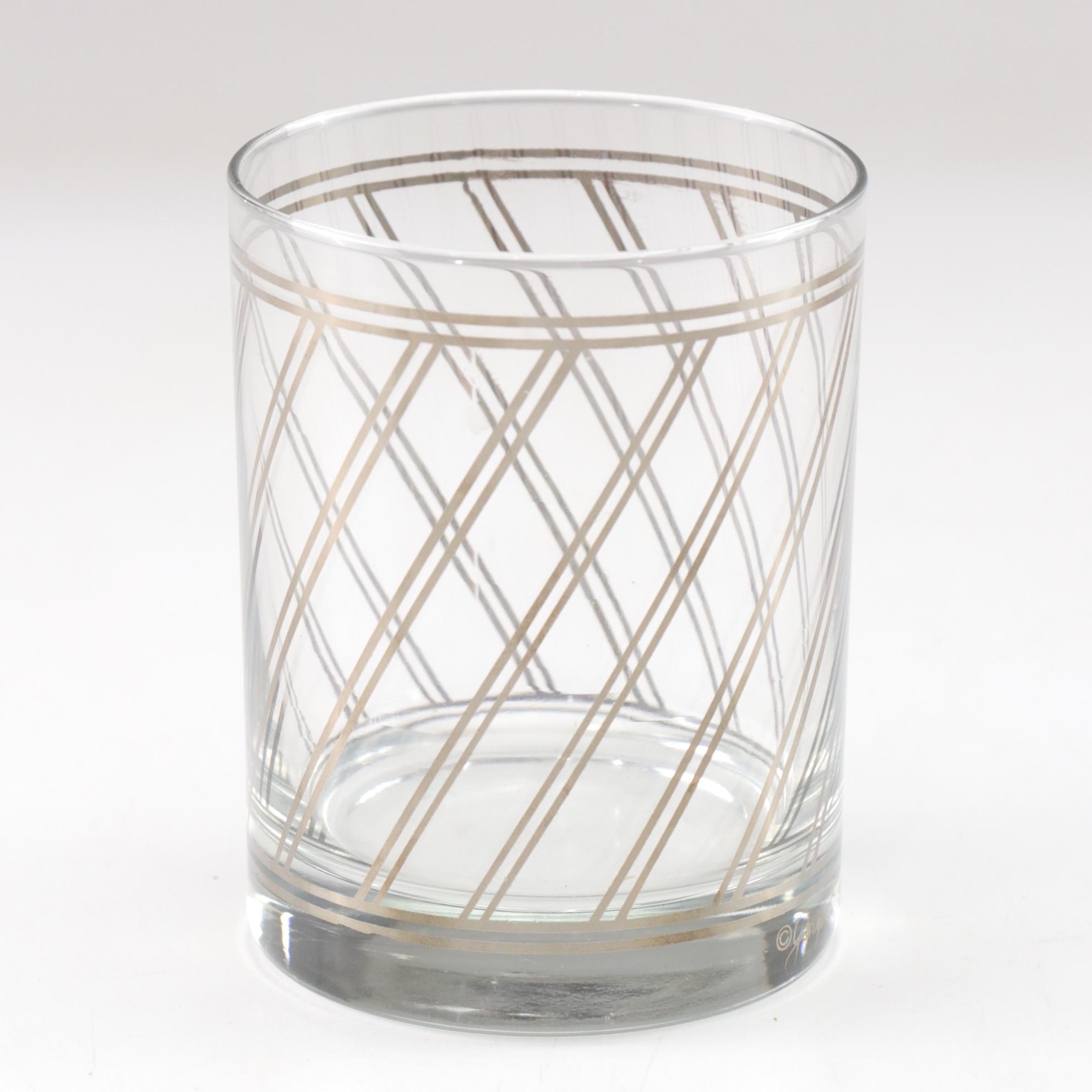 Mid Century Modern Cocktail Shaker with Georges Briard and Other Glasses