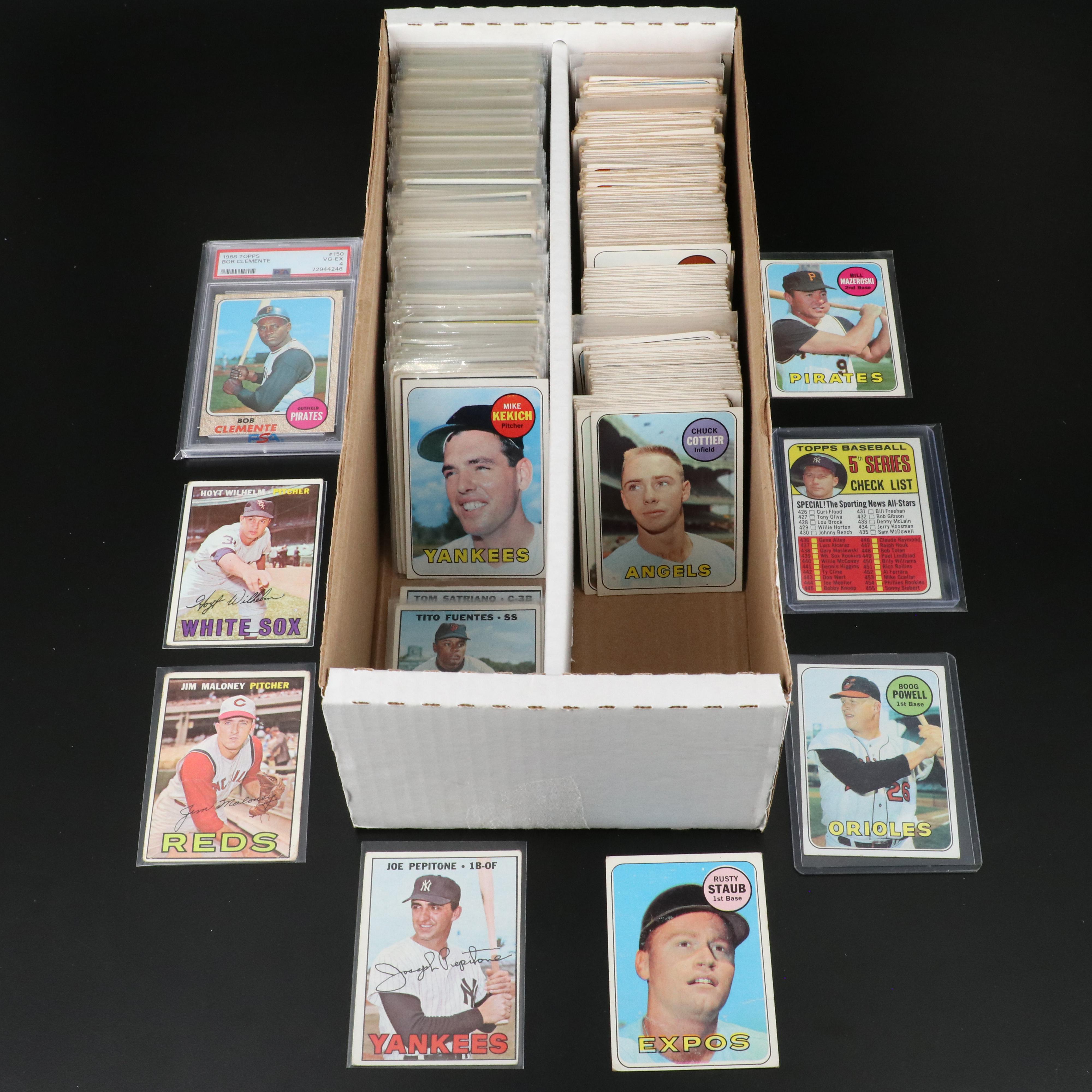 Topps Baseball Cards Featuring Roberto Clemente PSA Graded and More, 1960s