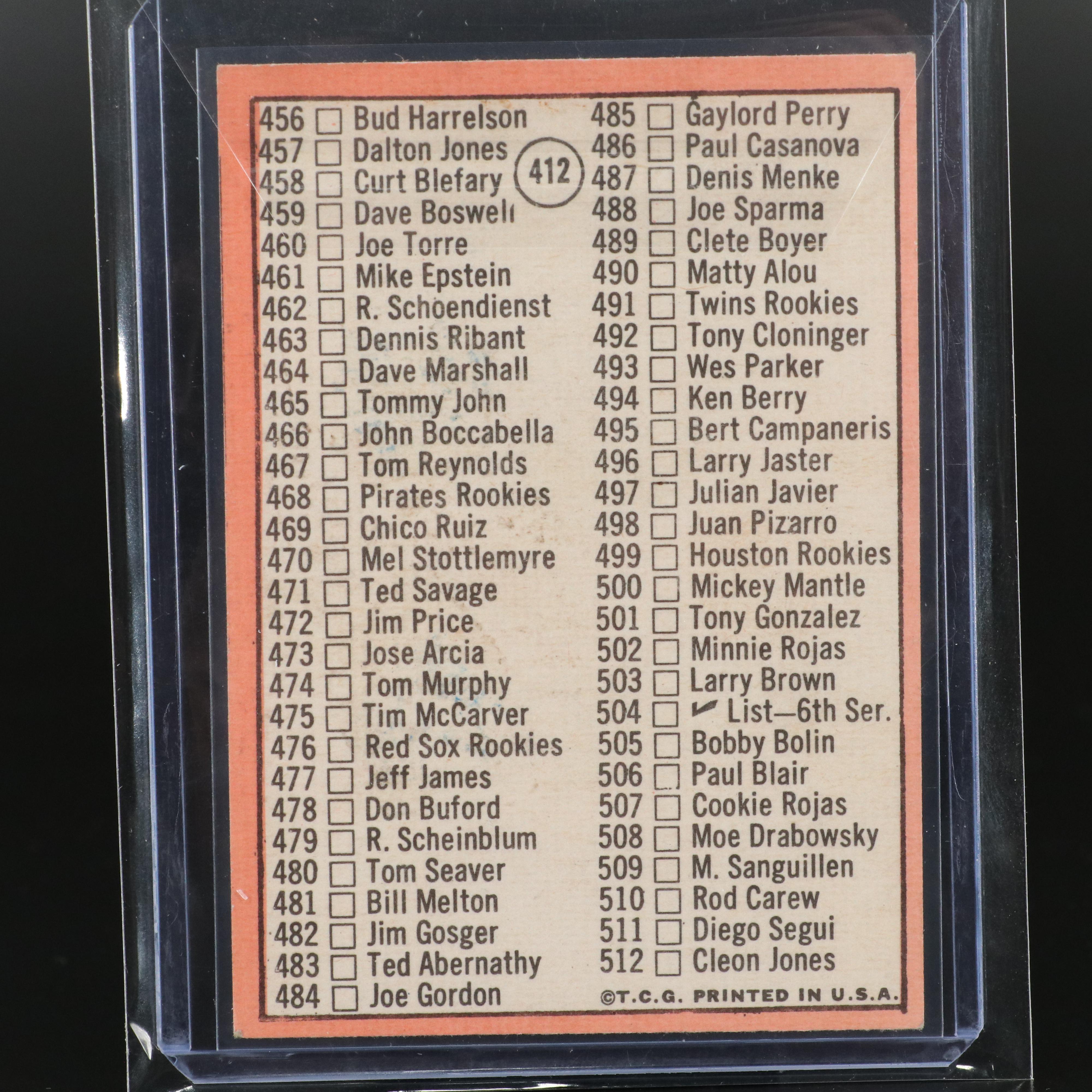 Topps Baseball Cards Featuring Roberto Clemente PSA Graded and More, 1960s