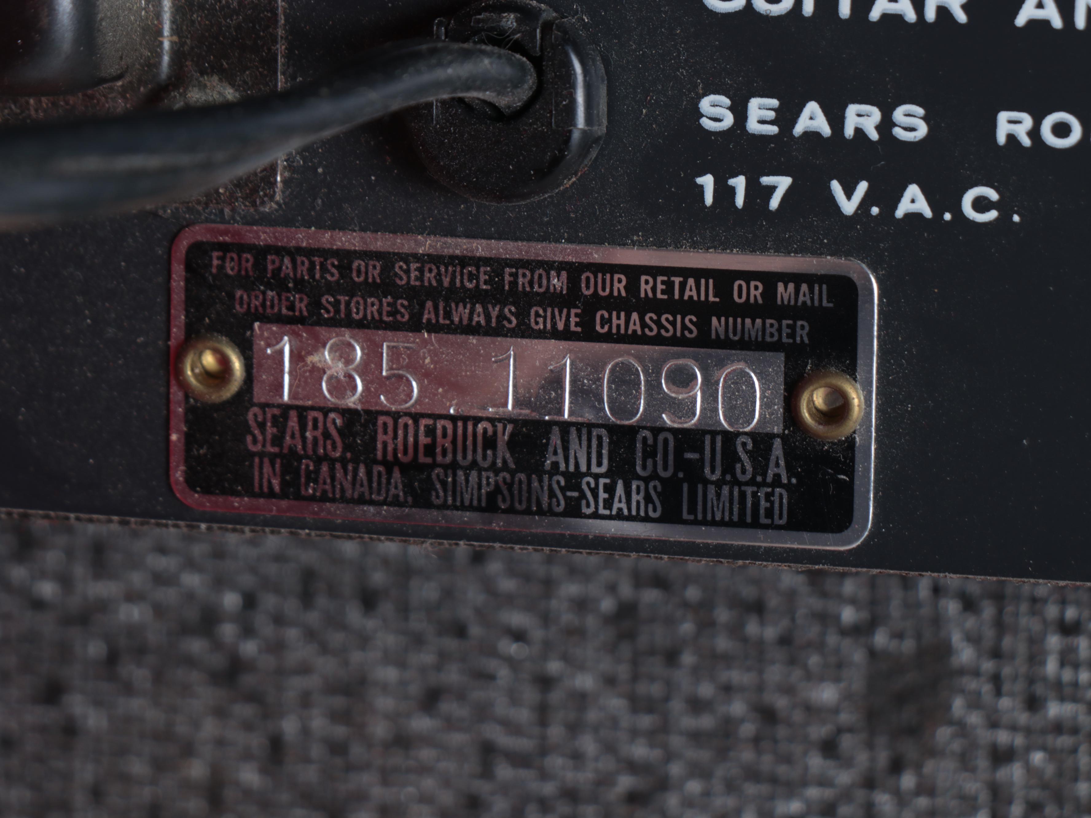 Sears Silvertone Model 1449 Electric Guitar and Amplifier, Mid-20th Century