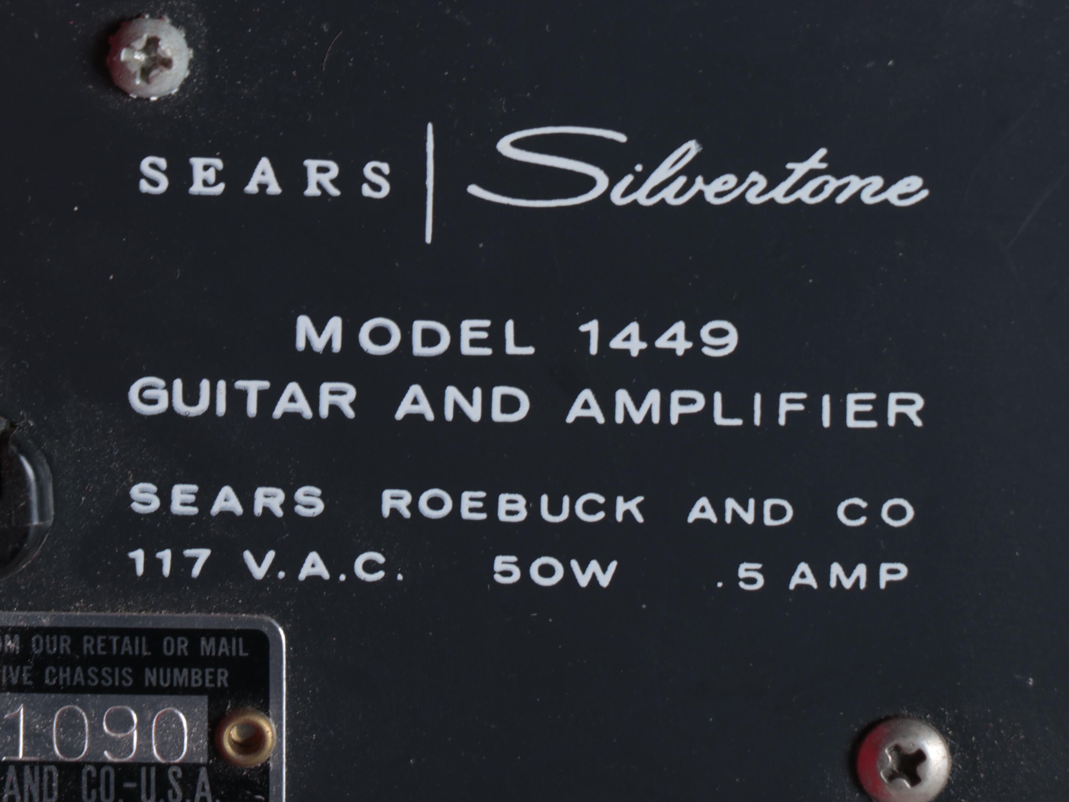 Sears Silvertone Model 1449 Electric Guitar and Amplifier, Mid-20th Century