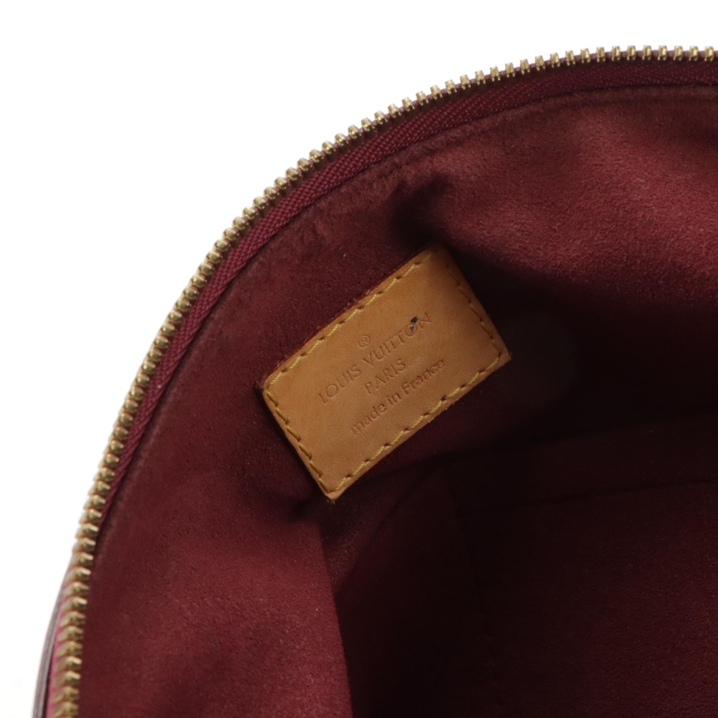 Louis Vuitton Pallas Bag in Monogram Canvas/Grape Pebbled Leather