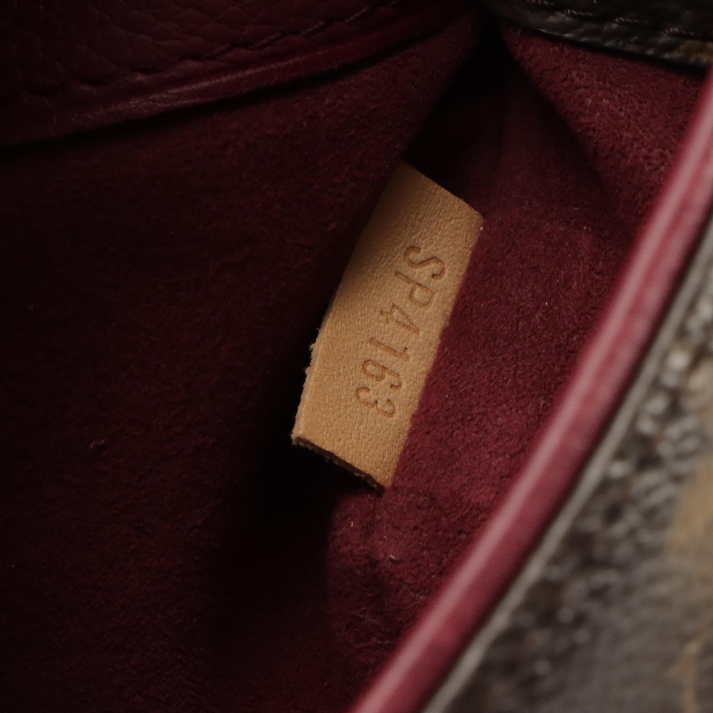 Louis Vuitton Pallas Bag in Monogram Canvas/Grape Pebbled Leather