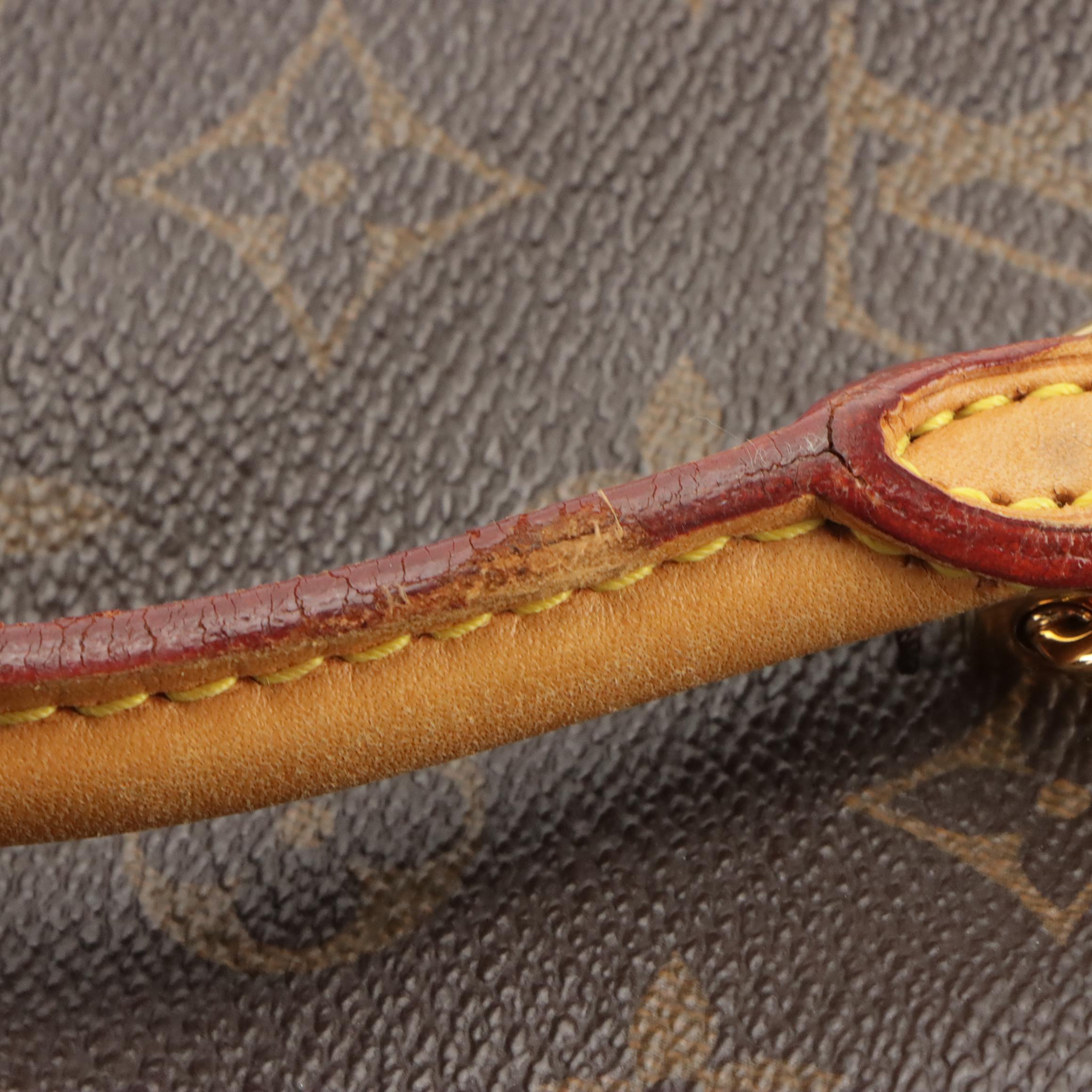 Louis Vuitton Pallas Bag in Monogram Canvas/Grape Pebbled Leather