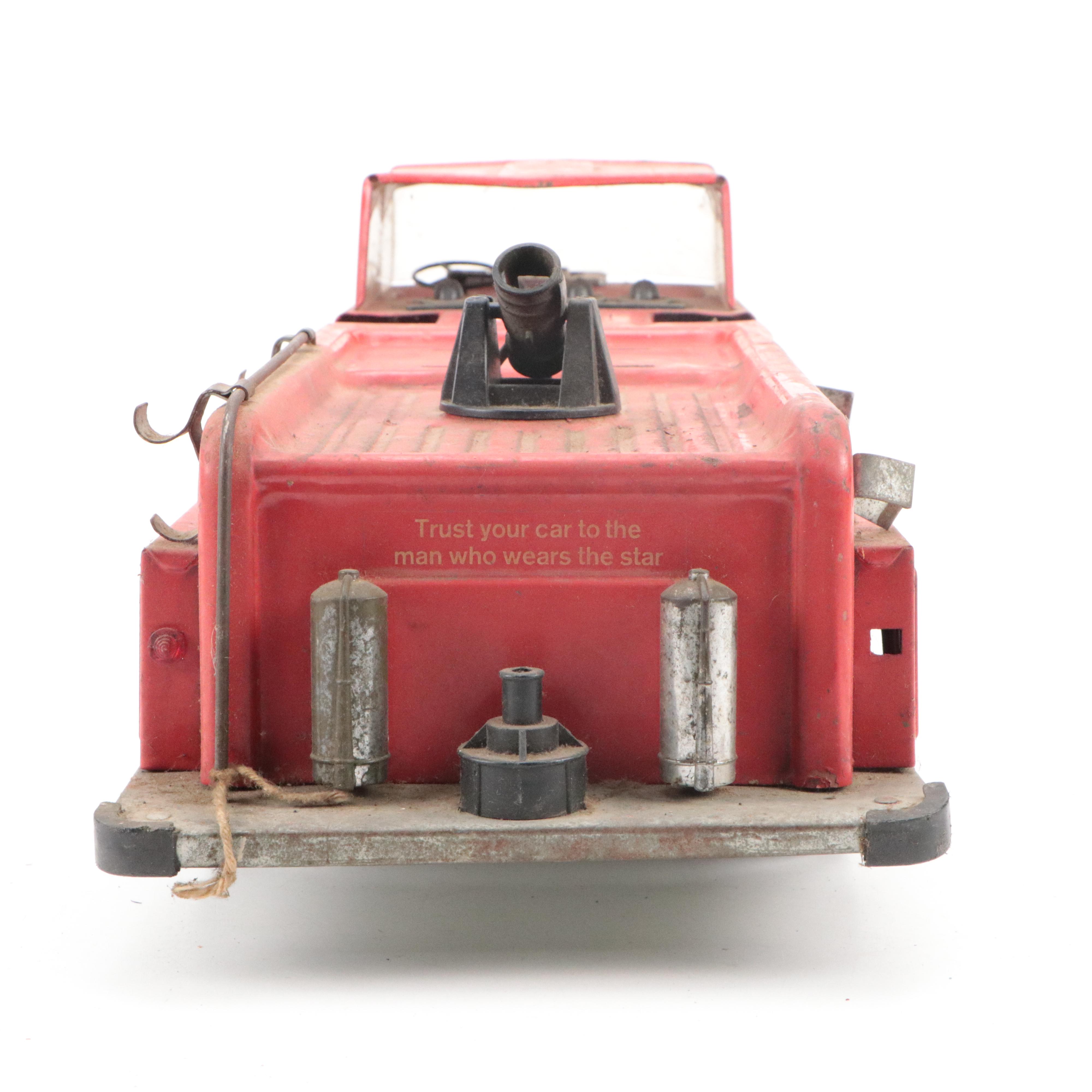 Buddy L "Texaco Fire Chief" and Other Toy Truck, Mid-20th Century