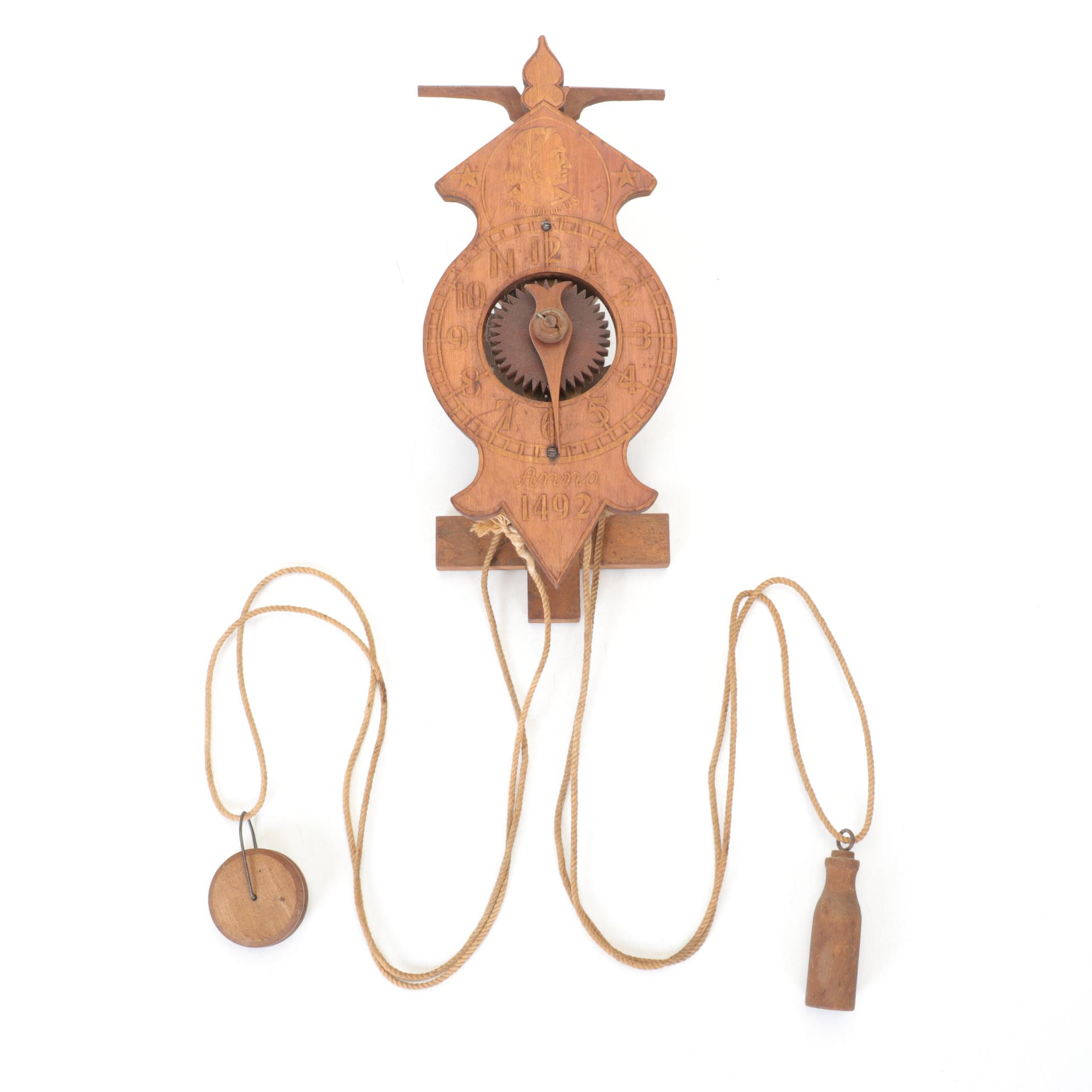 Anno 1492 Christopher Columbus All Wooden Wall Clock