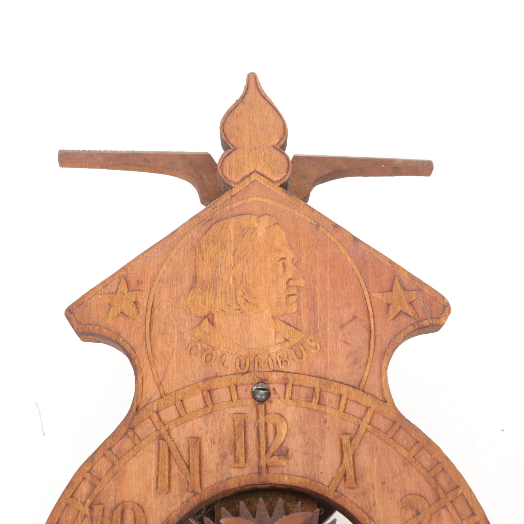 Anno 1492 Christopher Columbus All Wooden Wall Clock