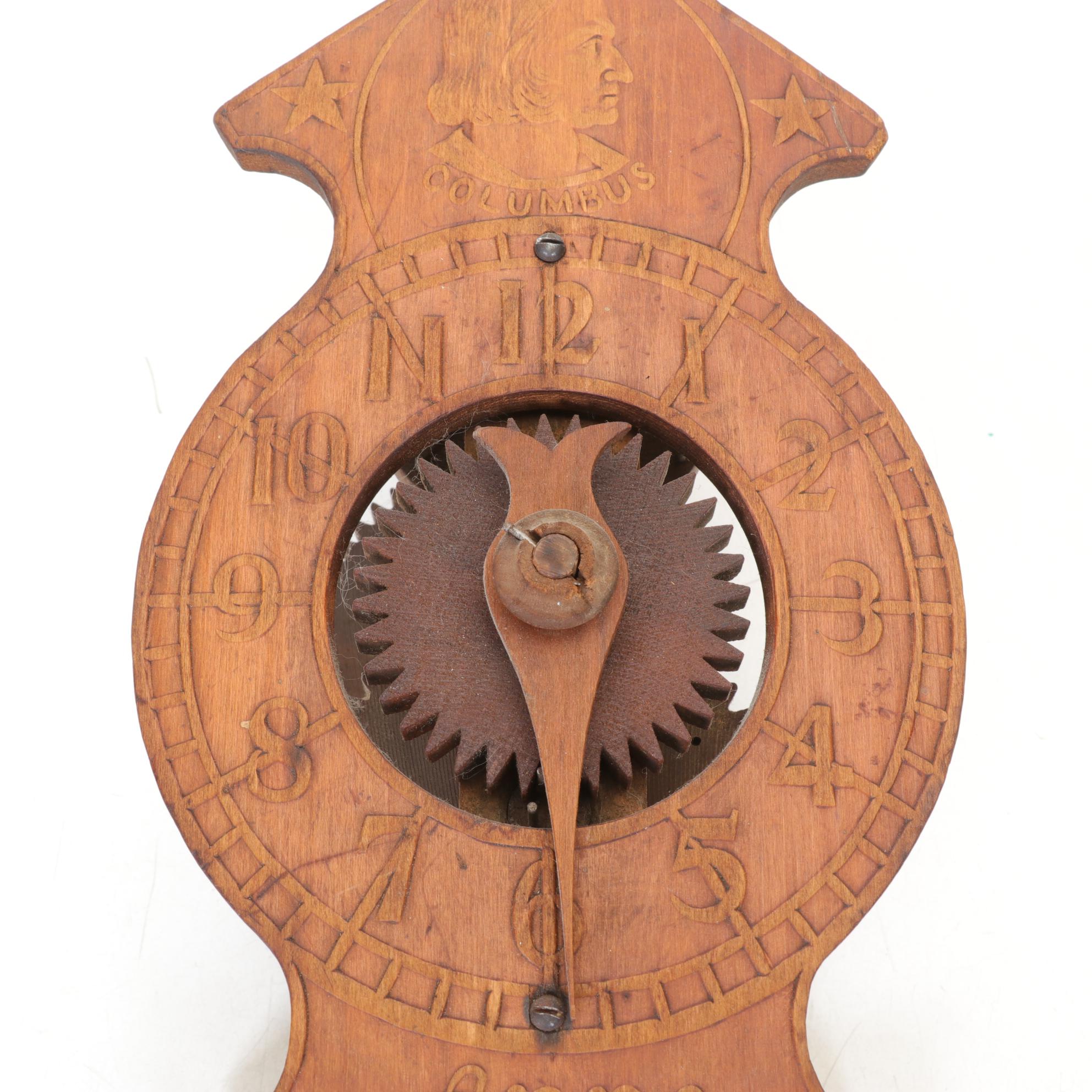 Anno 1492 Christopher Columbus All Wooden Wall Clock