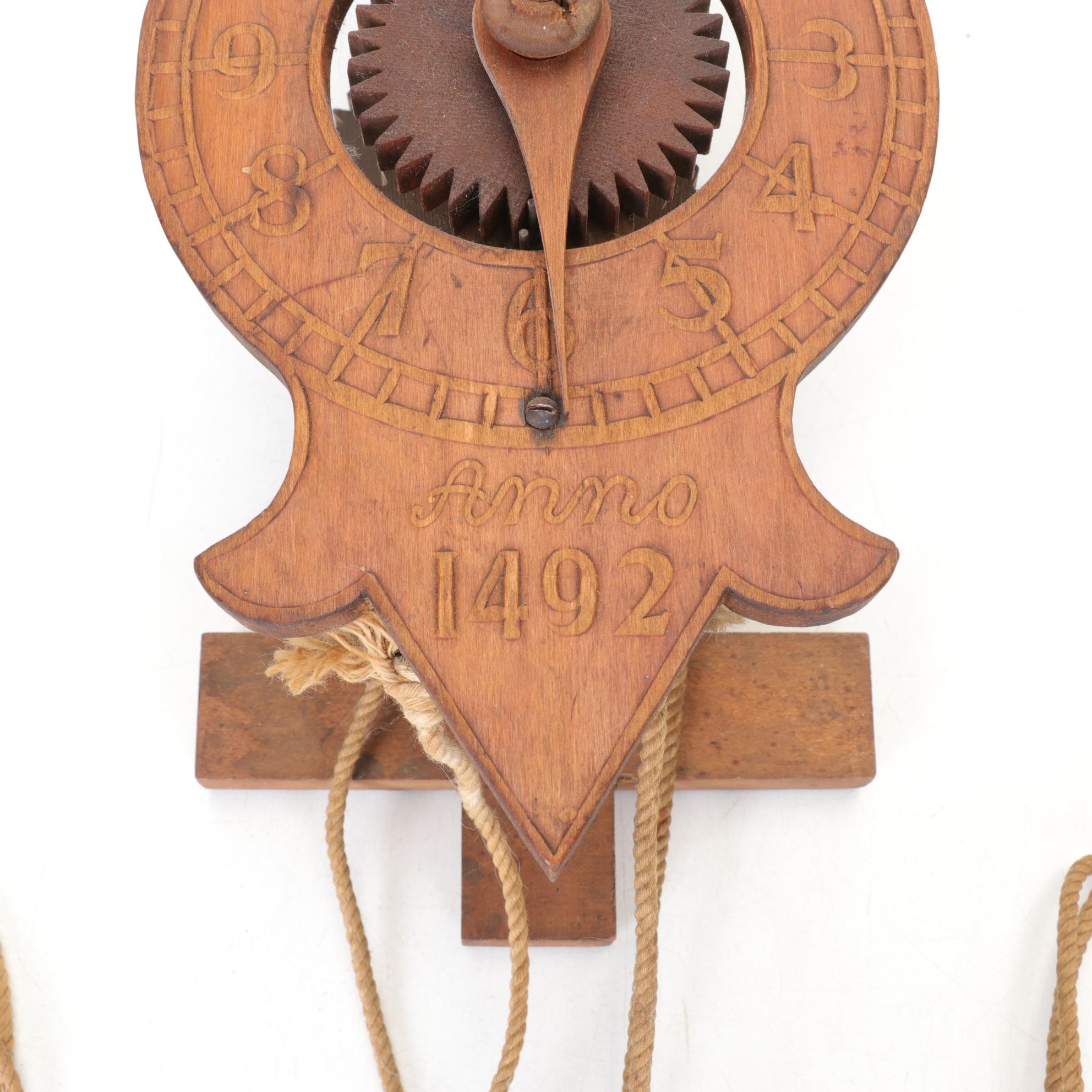 Anno 1492 Christopher Columbus All Wooden Wall Clock