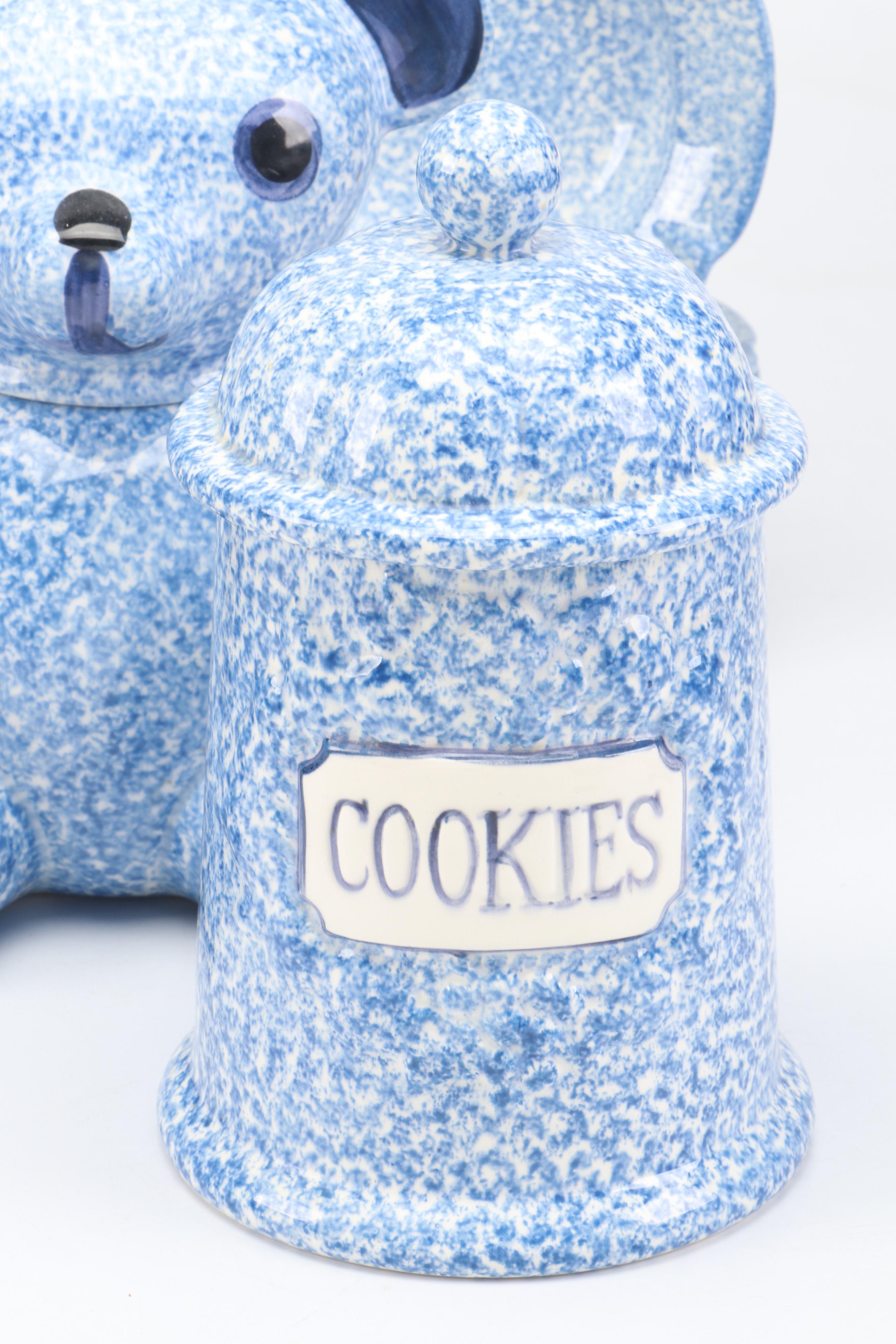 N. S. Gustin Co. Splatter Pattern Ceramic Mugs, Bowls, Dinner Plates and More