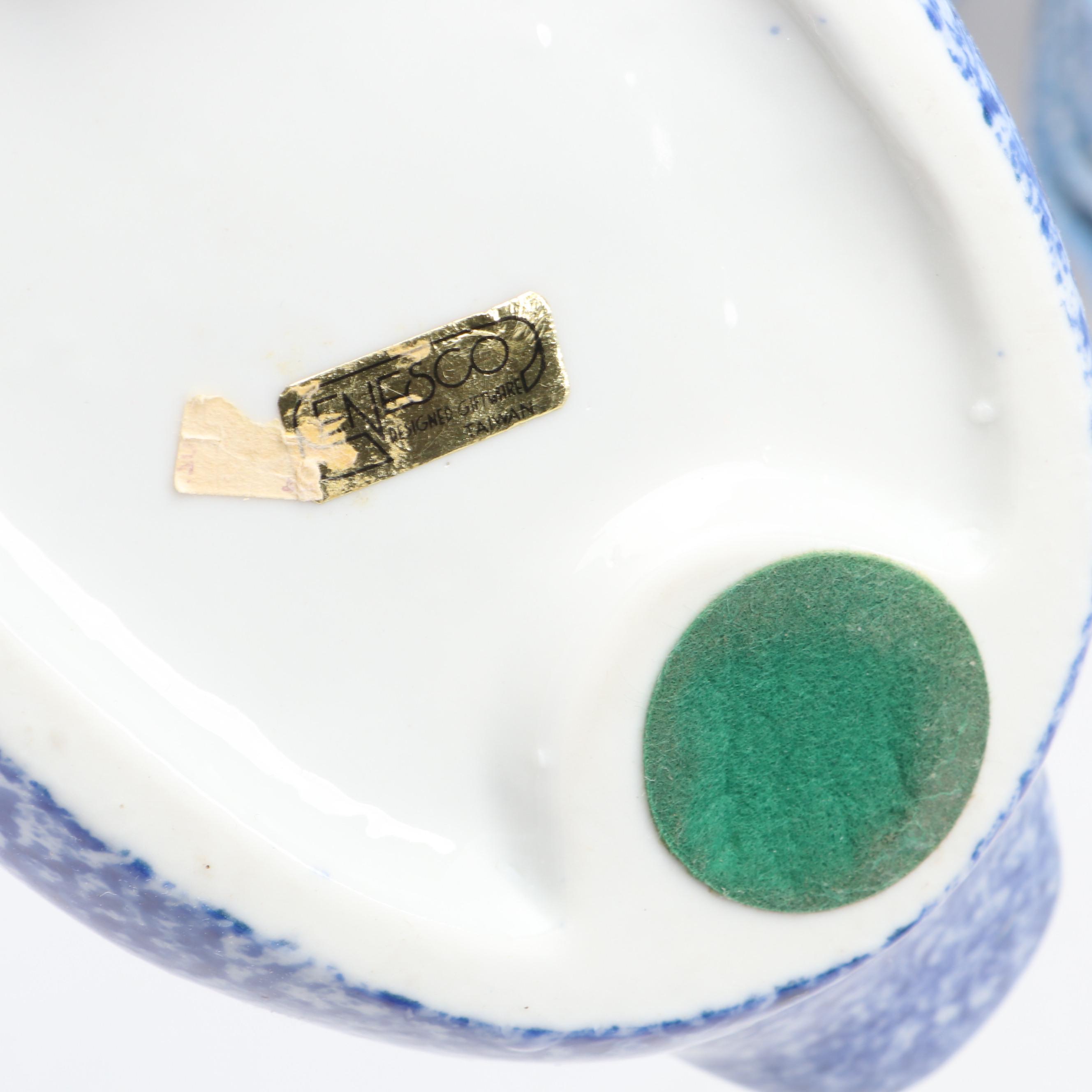 N. S. Gustin Co. Splatter Pattern Ceramic Mugs, Bowls, Dinner Plates and More