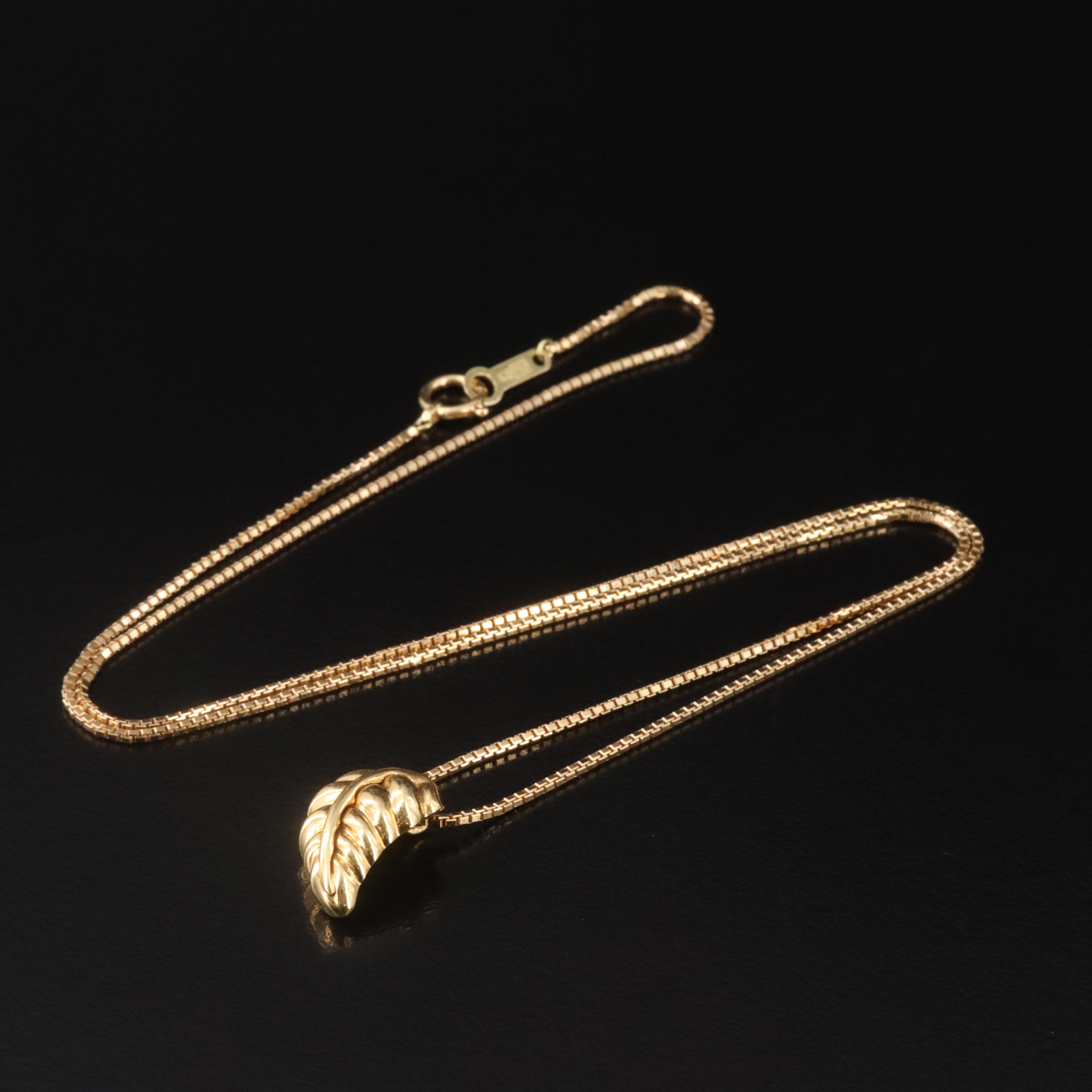 Tiffany & Co. Nature 18K Leaf Necklace