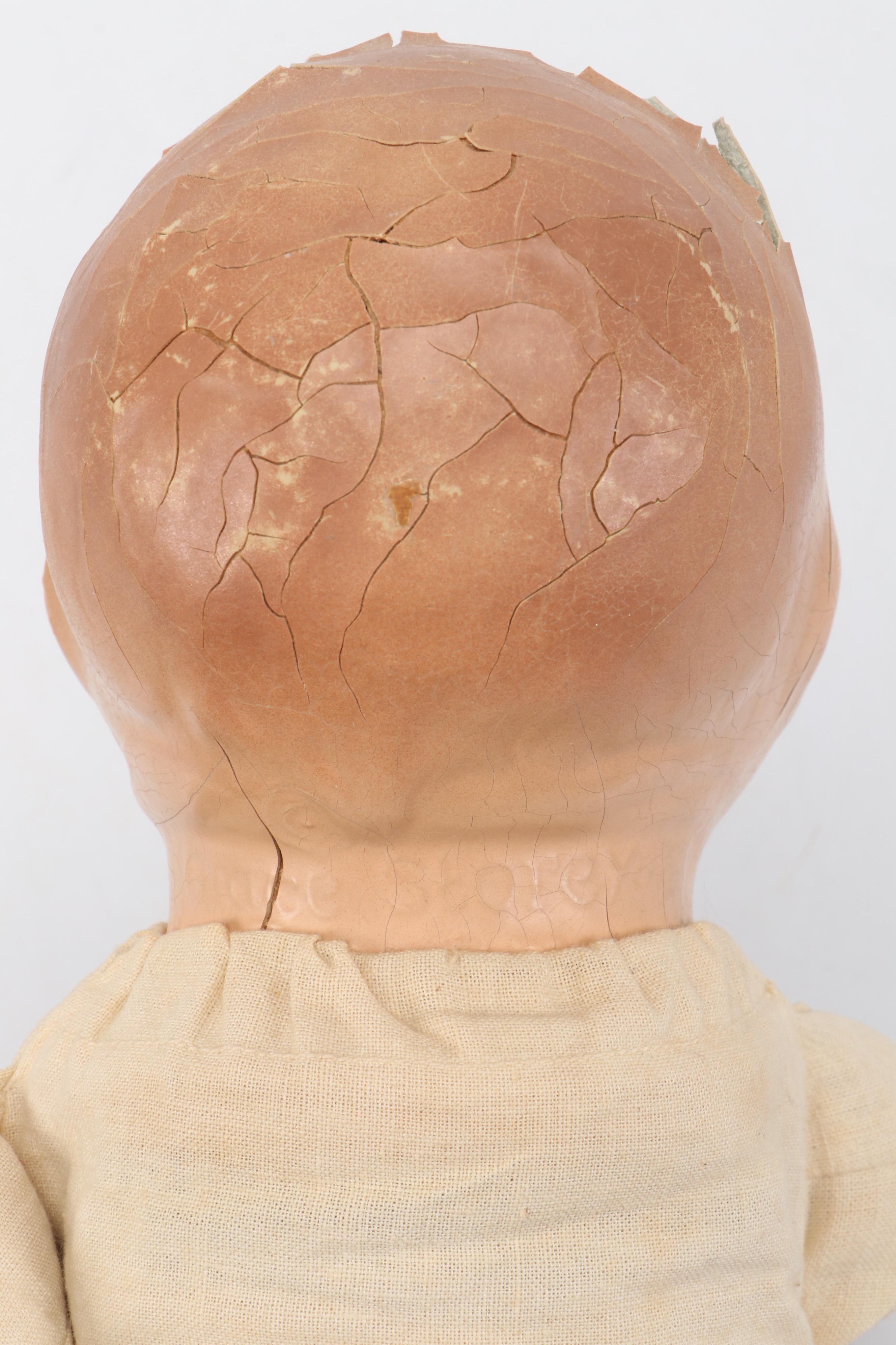 Borgfeldt Bye-Lo Baby Doll, Balos Porcelain Doll and Fabric Raggedy Ann Doll