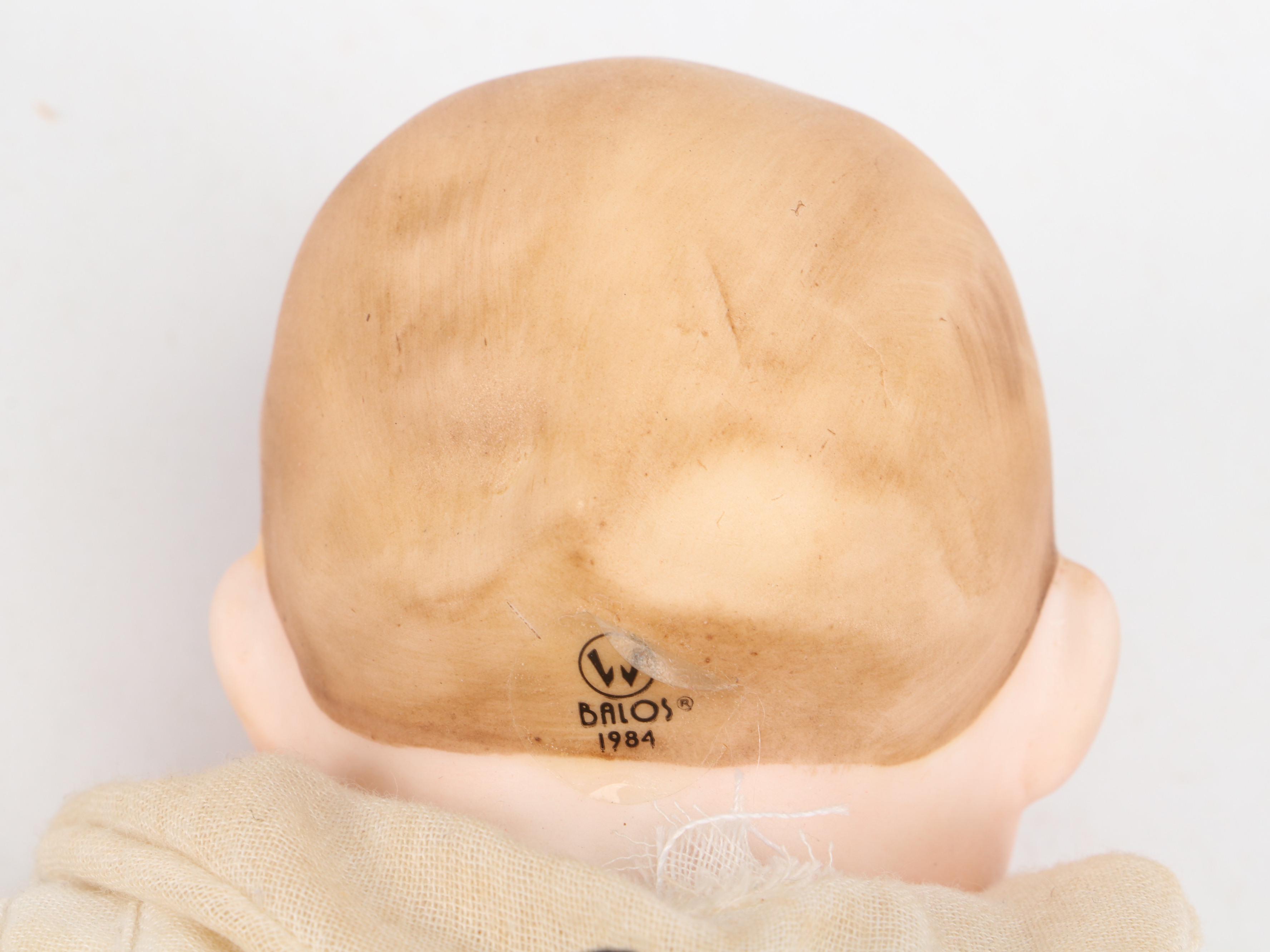 Borgfeldt Bye-Lo Baby Doll, Balos Porcelain Doll and Fabric Raggedy Ann Doll