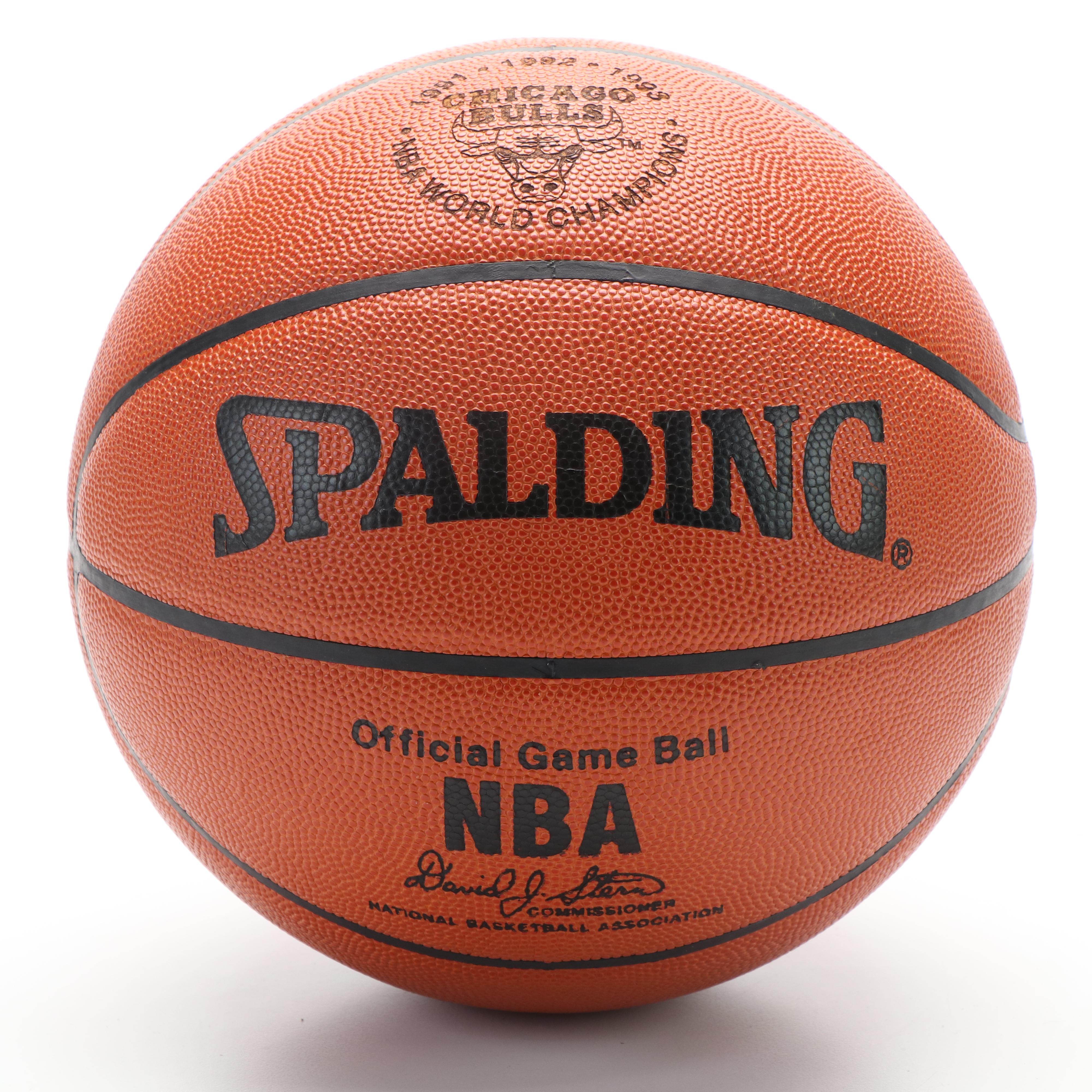 Spalding Commemorative Chicago Bulls Limited Edition Official Game Ball, 1990s