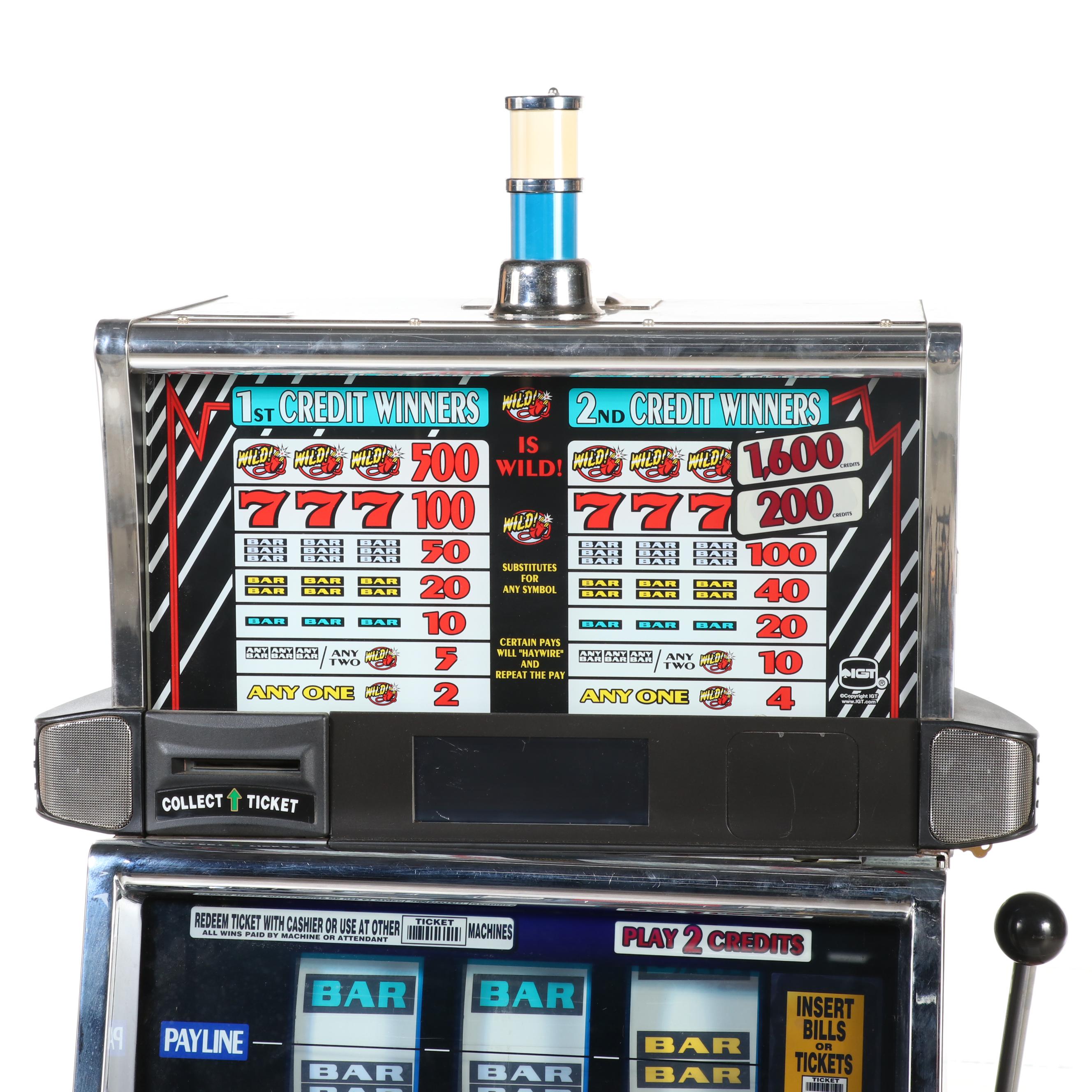 American IGT "Haywire Deluxe" Slot Machine with Cabinet Stand, 2006