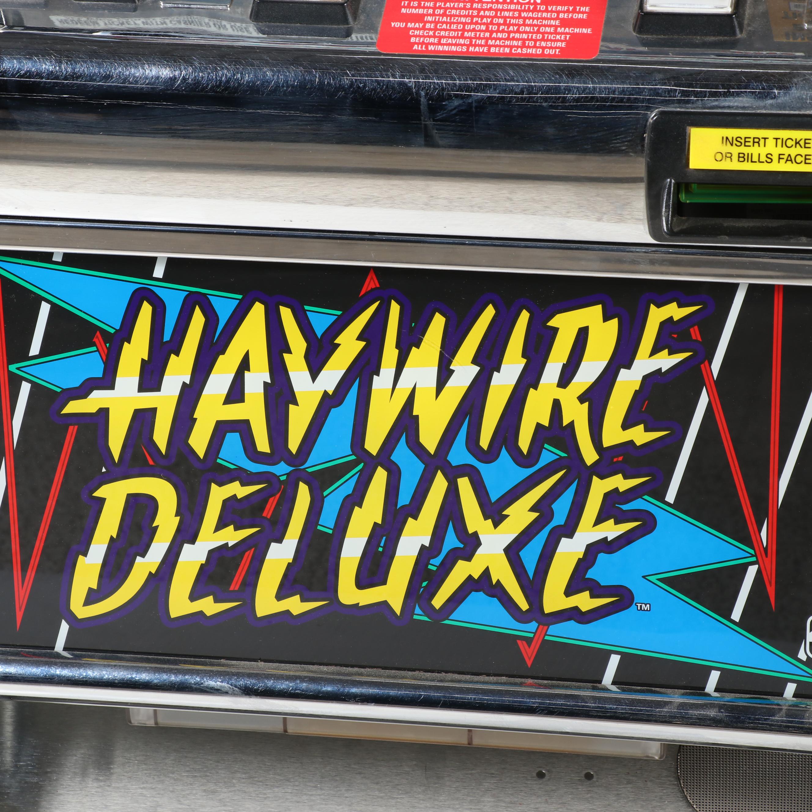 American IGT "Haywire Deluxe" Slot Machine with Cabinet Stand, 2006