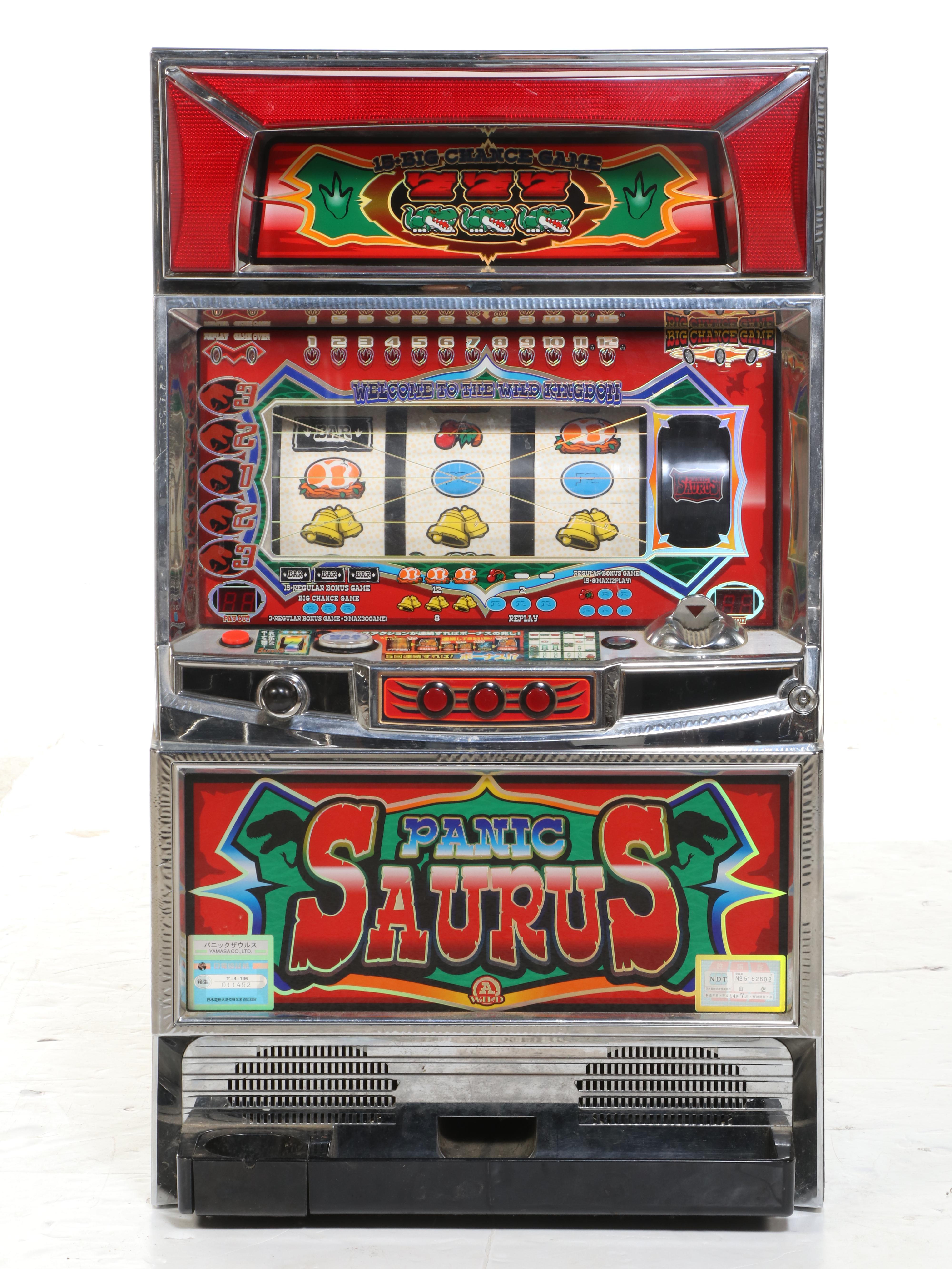 Yamasa Co. Japanese "Panic Saurus" Slot Machine, 2002
