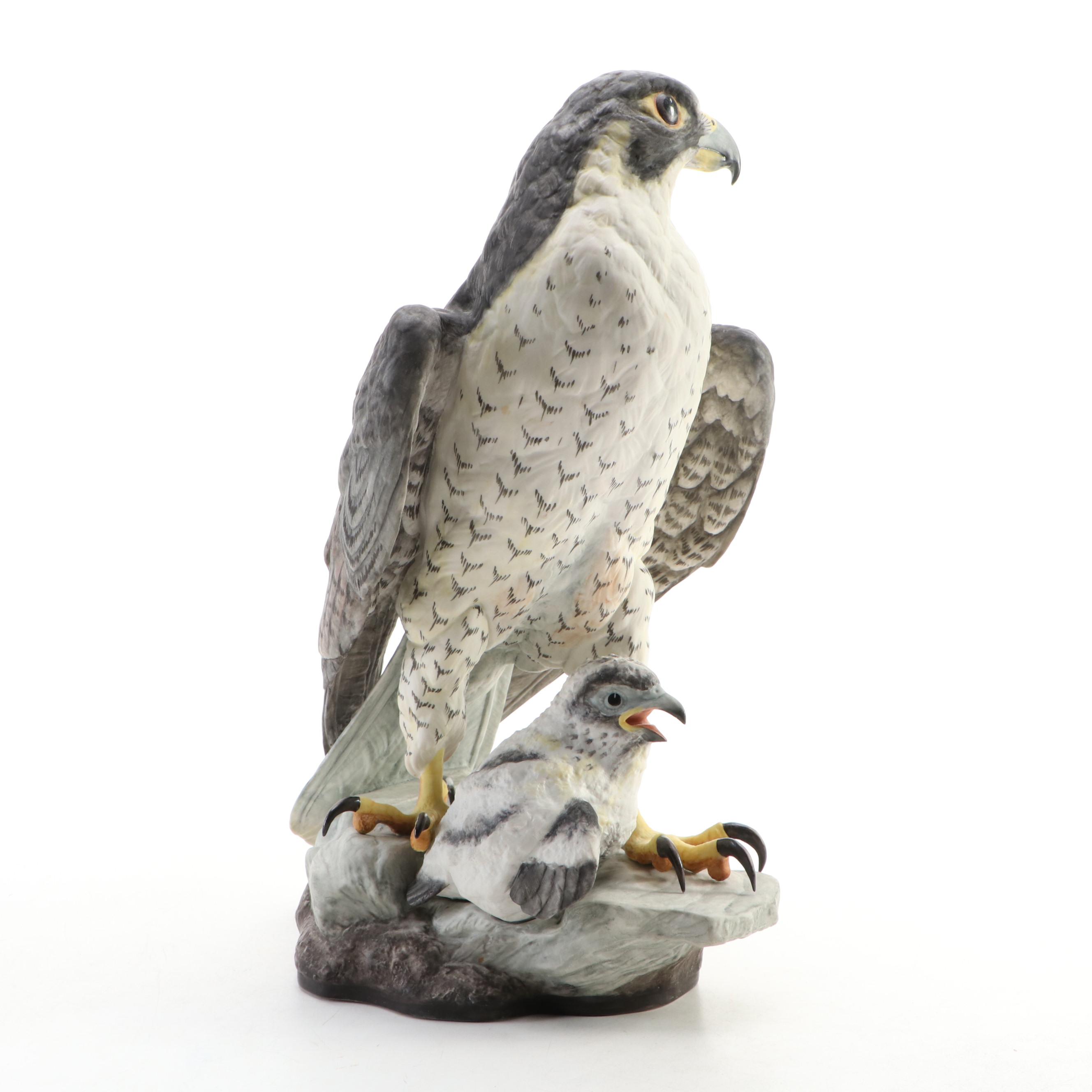 Boehm Limited Edition "Peregrine Falcon" Porcelain Sculpture, Mid–Late 20th C.