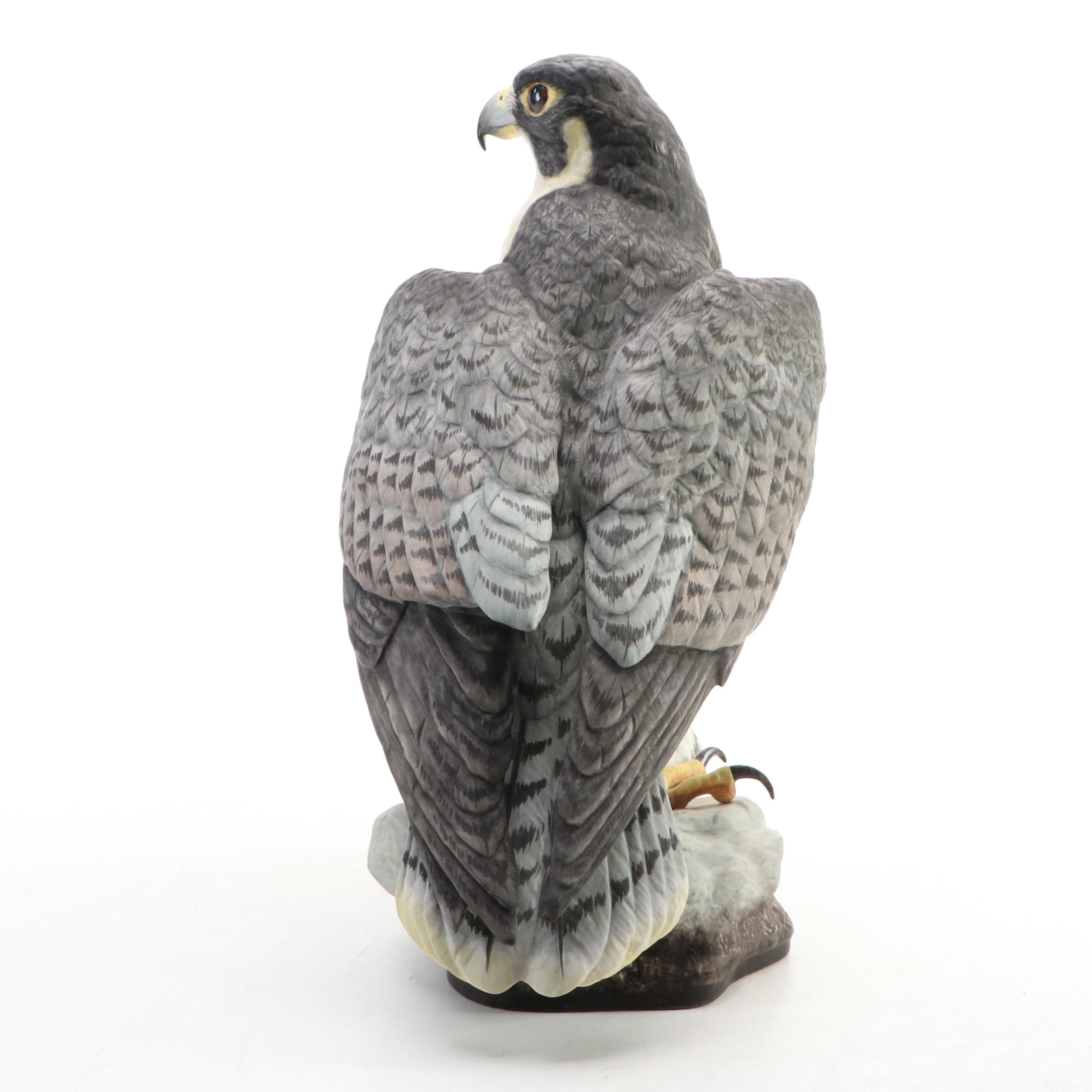 Boehm Limited Edition "Peregrine Falcon" Porcelain Sculpture, Mid–Late 20th C.