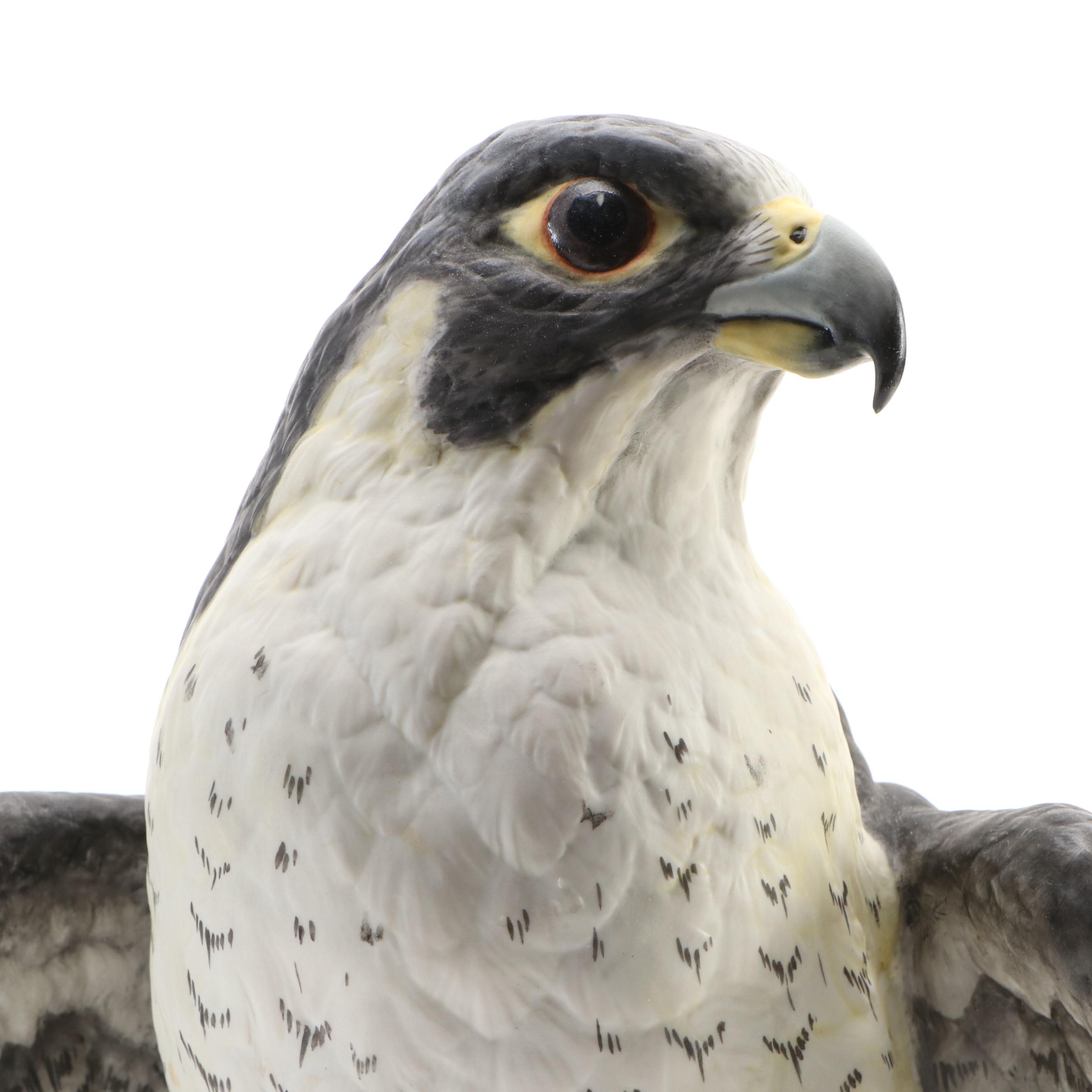 Boehm Limited Edition "Peregrine Falcon" Porcelain Sculpture, Mid–Late 20th C.