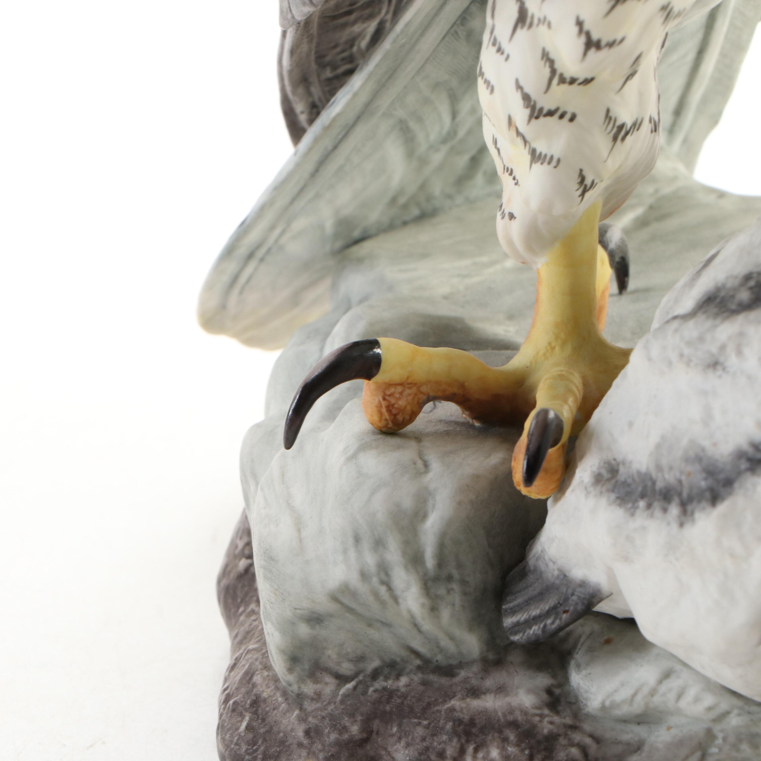 Boehm Limited Edition "Peregrine Falcon" Porcelain Sculpture, Mid–Late 20th C.