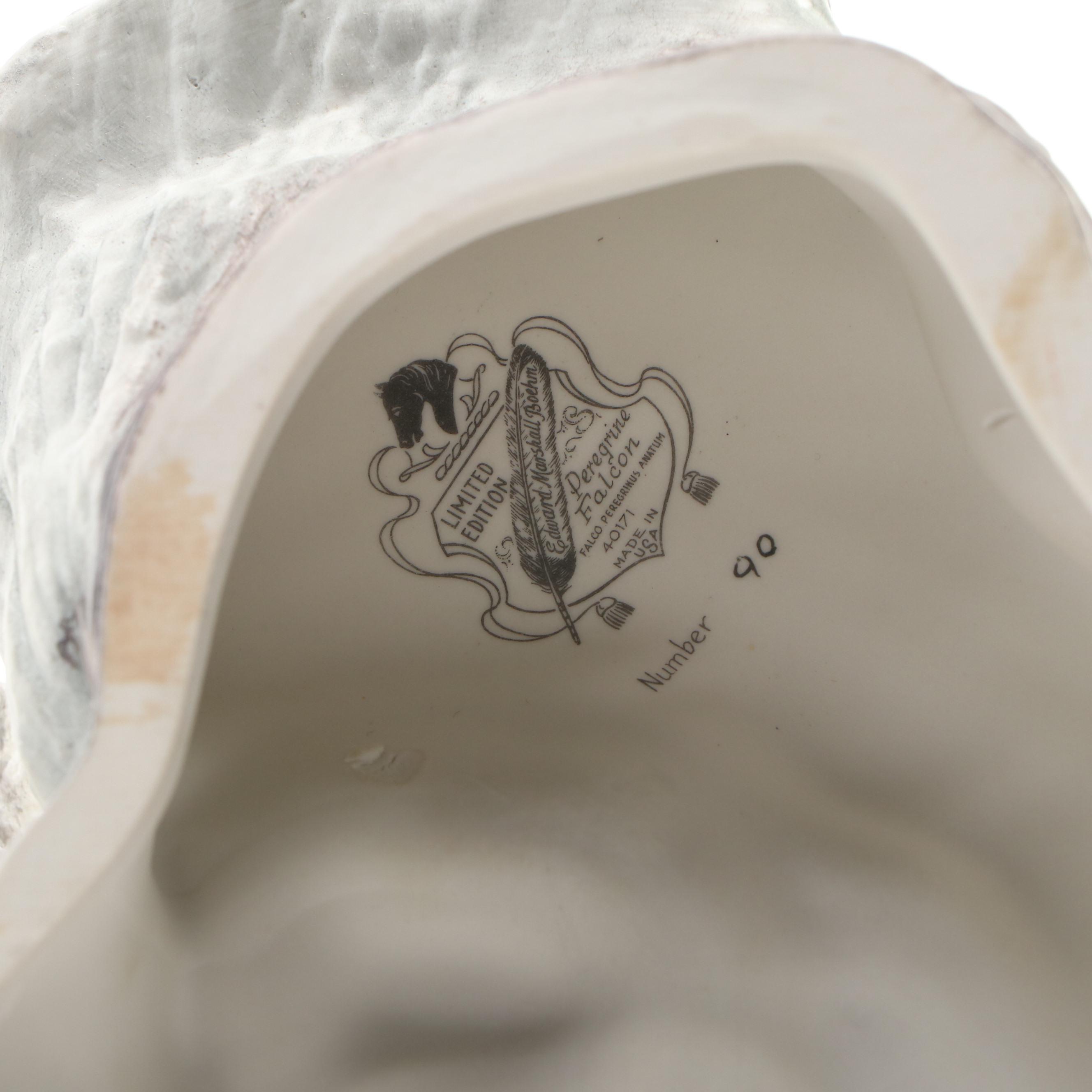 Boehm Limited Edition "Peregrine Falcon" Porcelain Sculpture, Mid–Late 20th C.