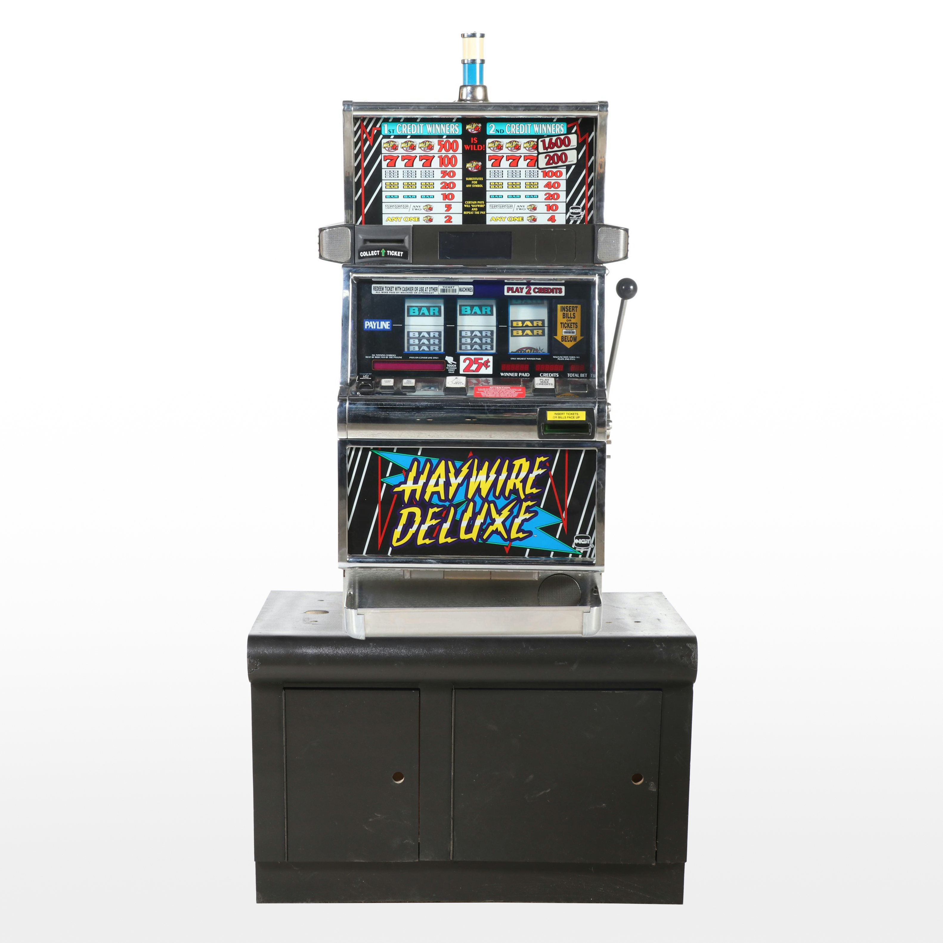 American IGT "Haywire Deluxe" Slot Machine with Cabinet Stand, 2006