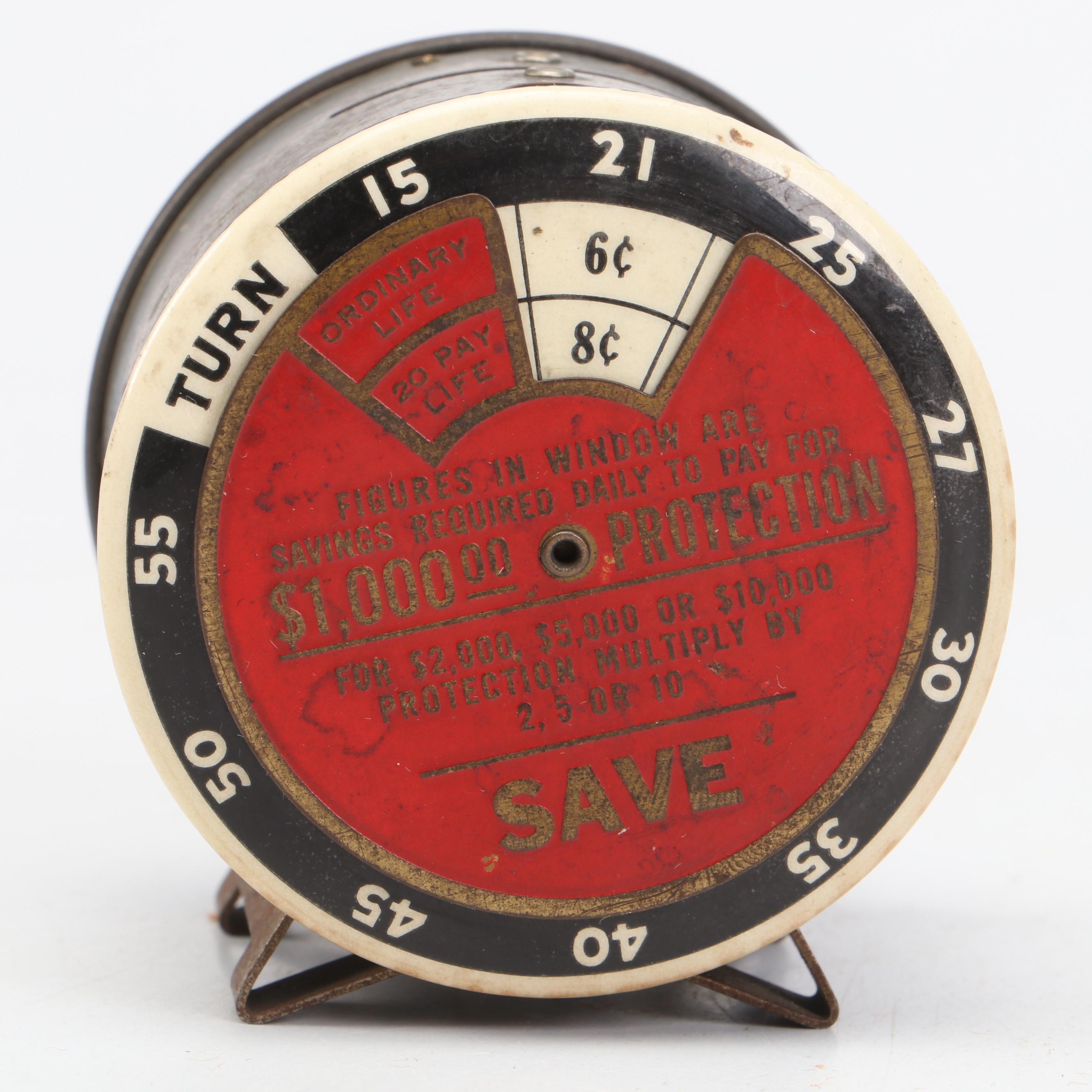 Commonwealth Insurance Co. Life Insurance Payment Calculator Coin Bank